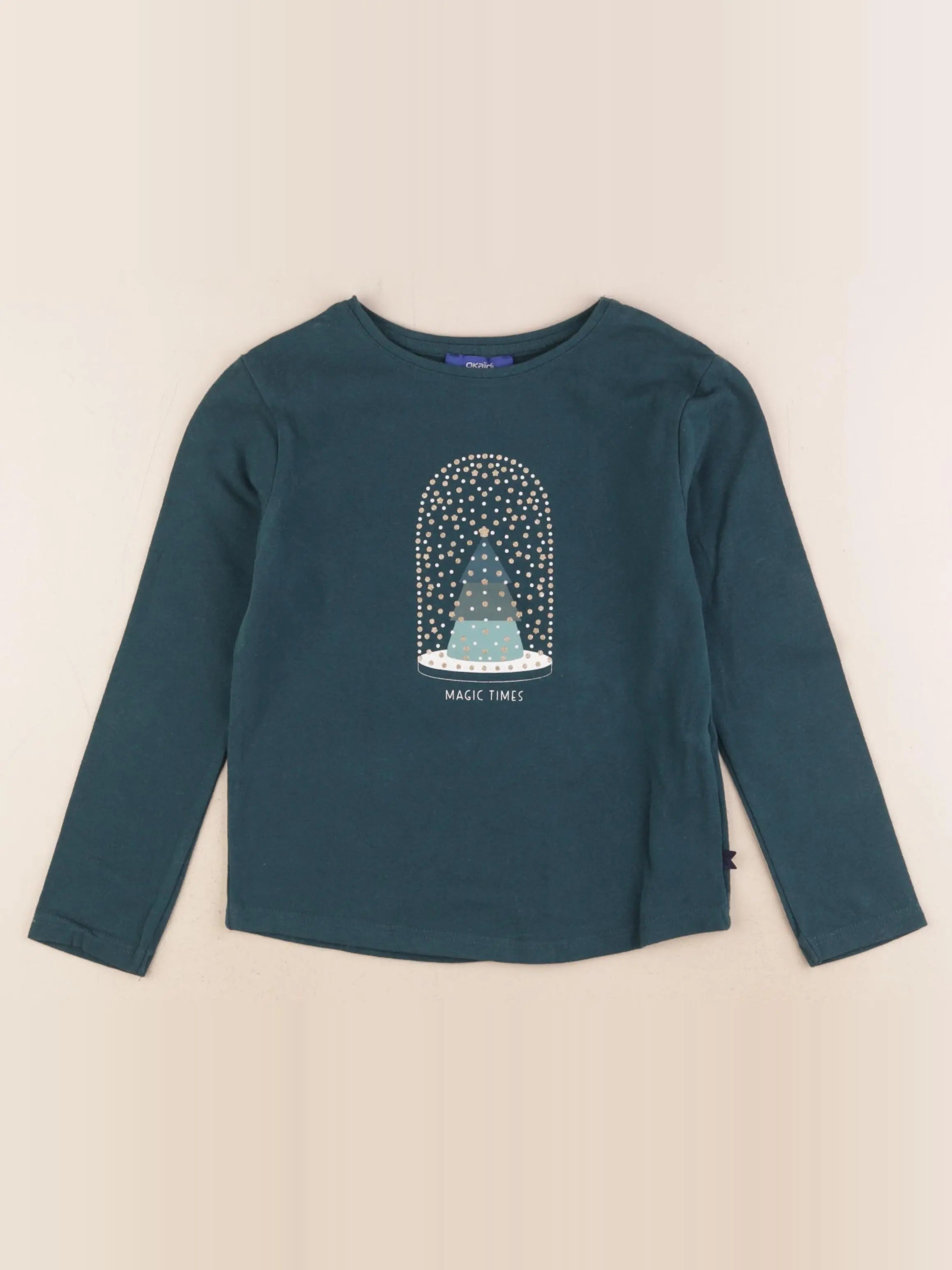 Okaidi - tee-shirt vert - 5 ans