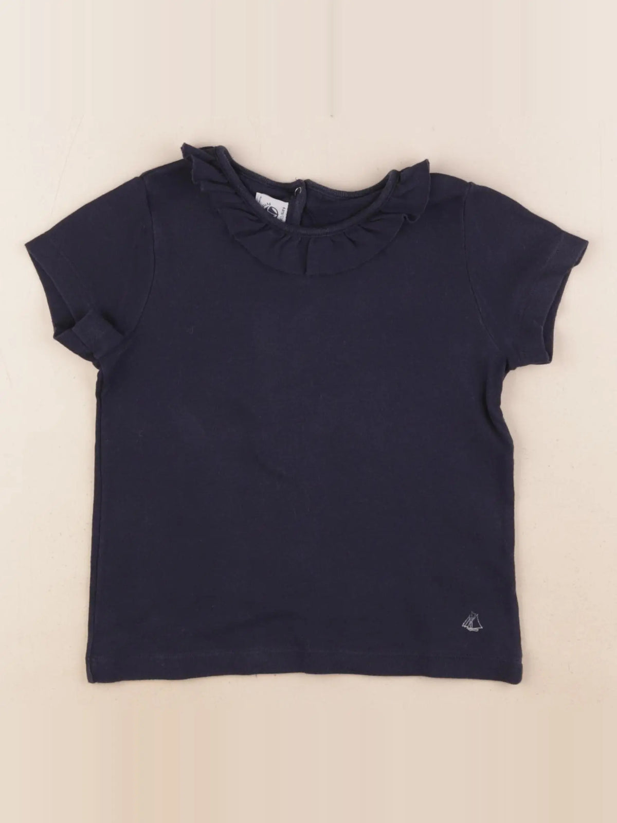 Petit Bateau - tee-shirt bleu - 6 ans