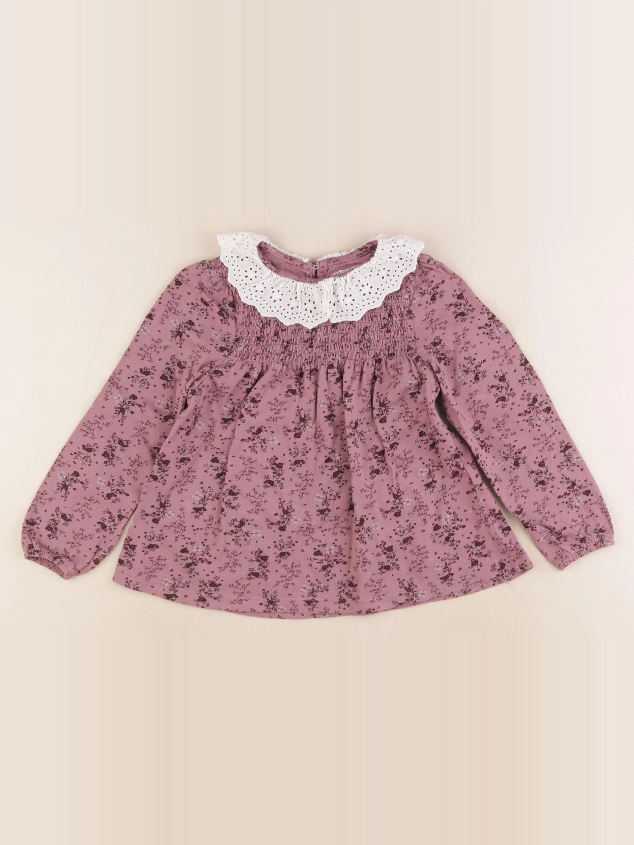 Vertbaudet - tee-shirt violet - 5 ans
