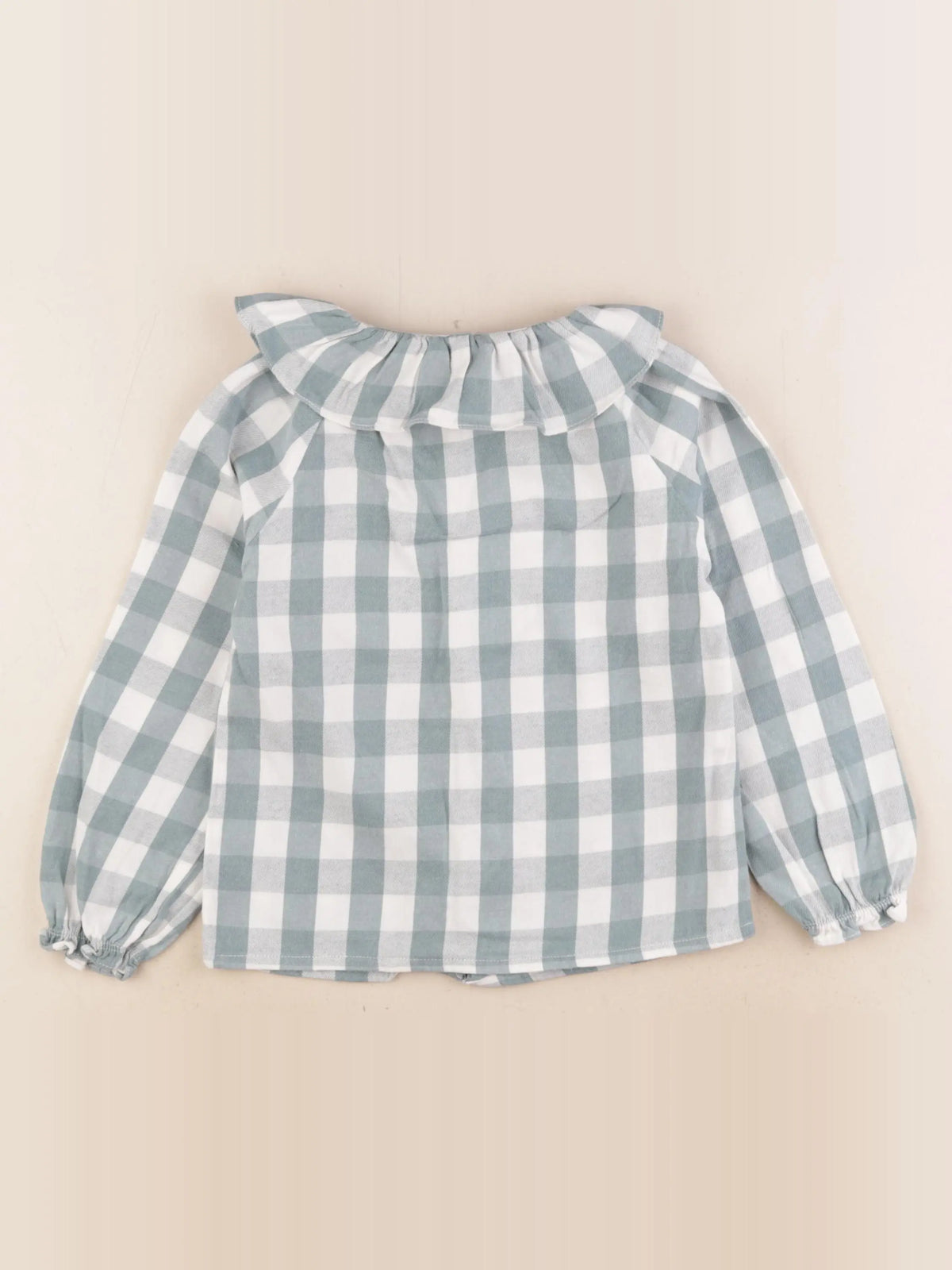 Lola Palacios - blouse bleu, blanc - 4 ans