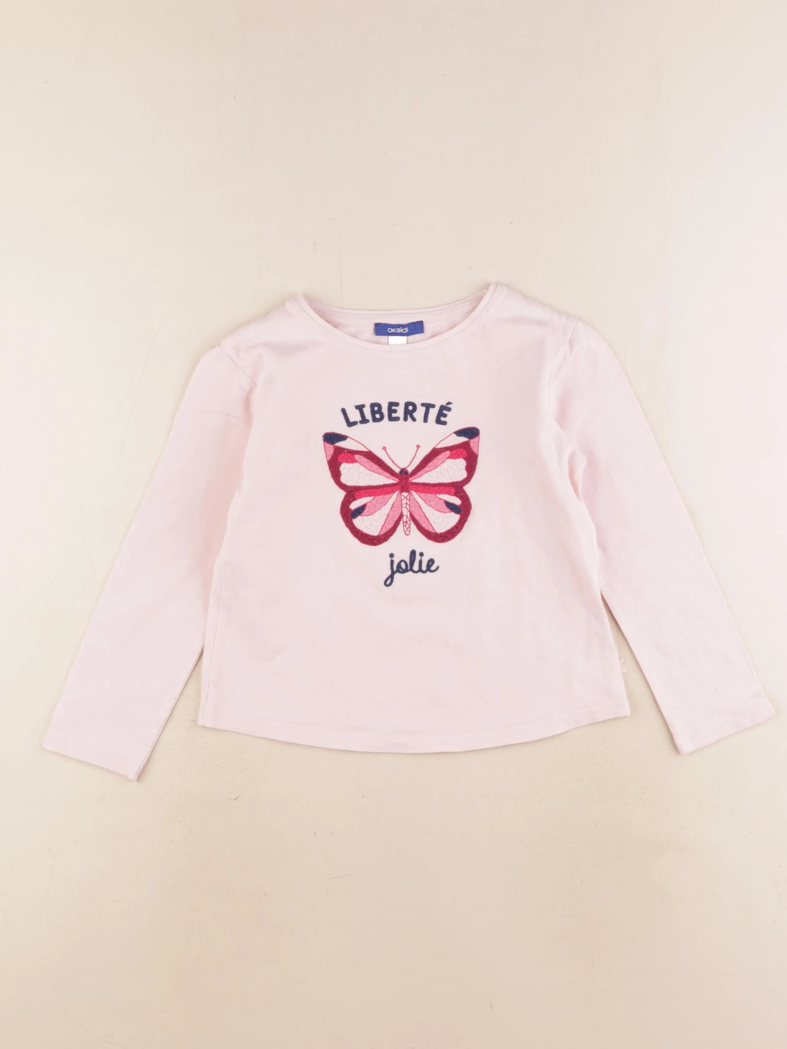 Okaidi - tee-shirt rose - 5 ans
