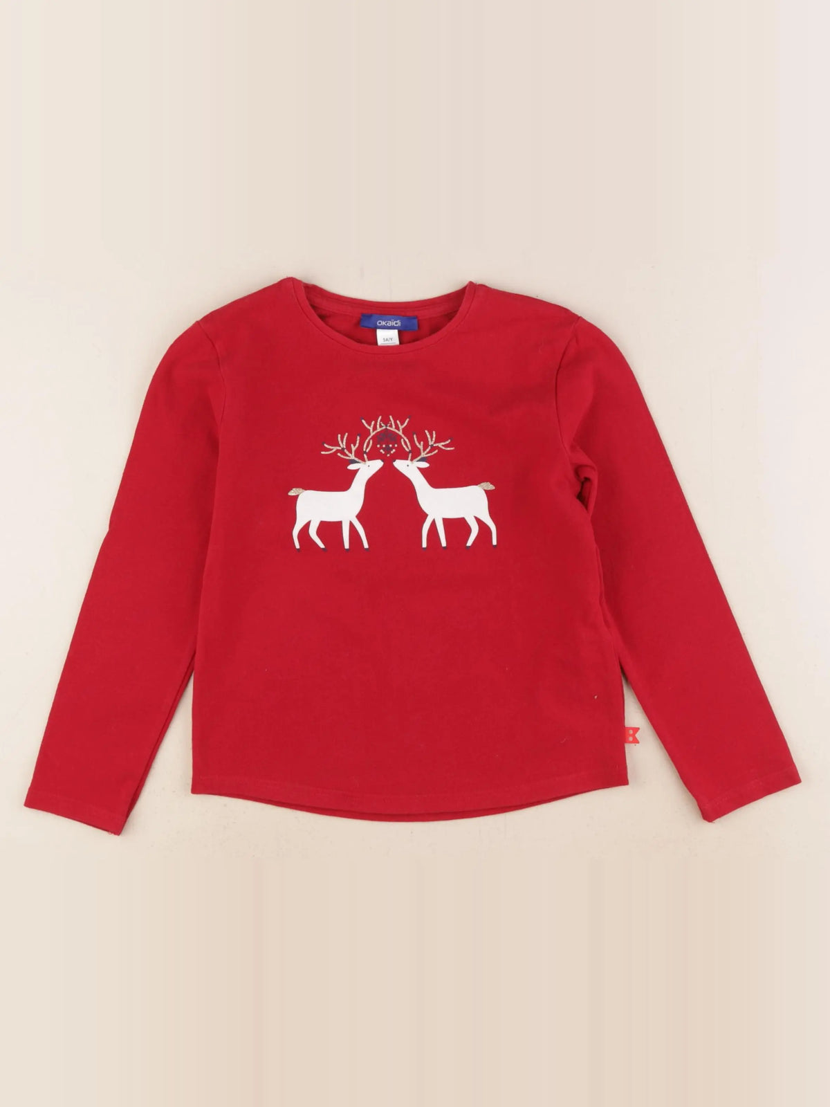 Okaidi - tee-shirt rouge - 5 ans