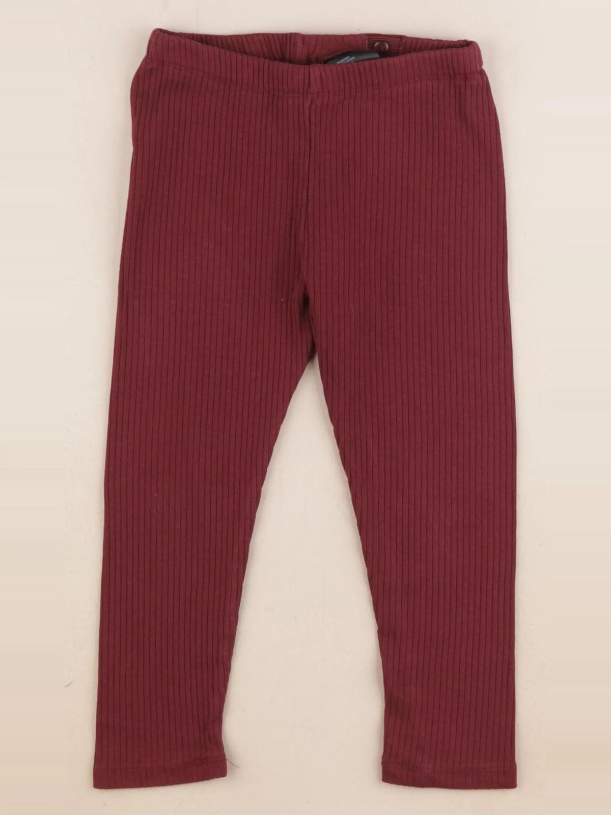 H&M - legging rouge - 3/4 ans
