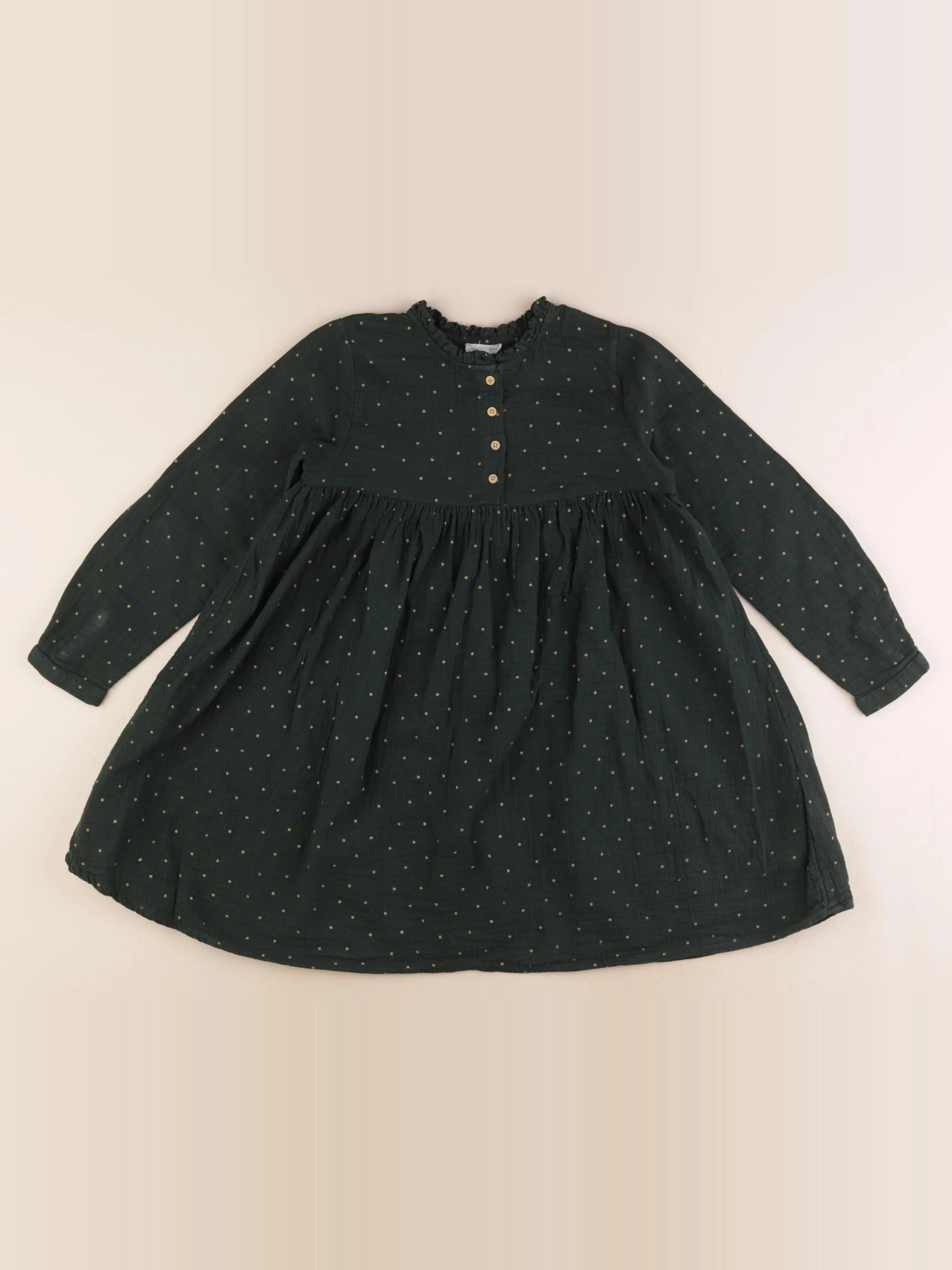 Vertbaudet - robe vert - 8 ans