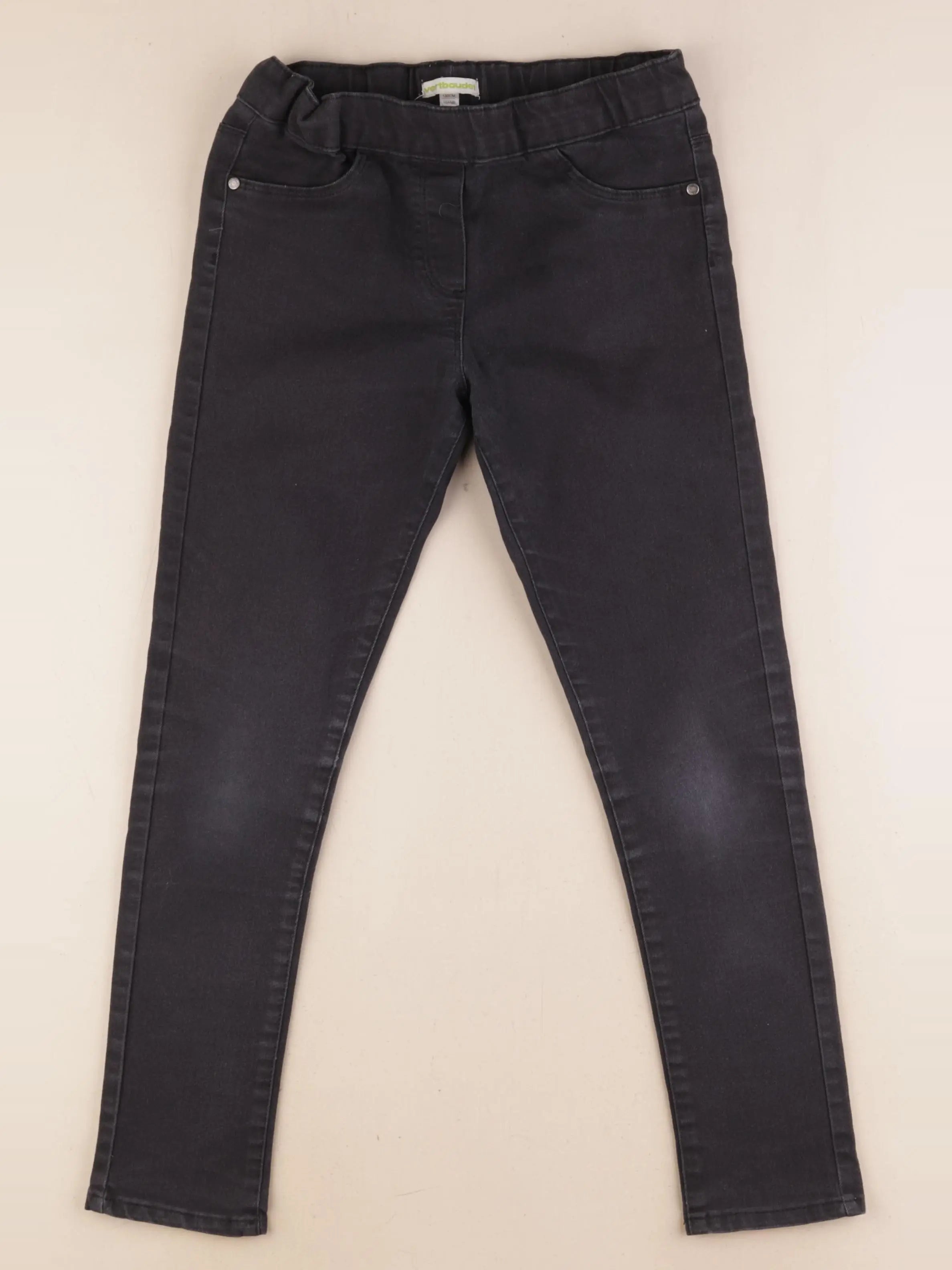 Vertbaudet - jegging gris - 10 ans