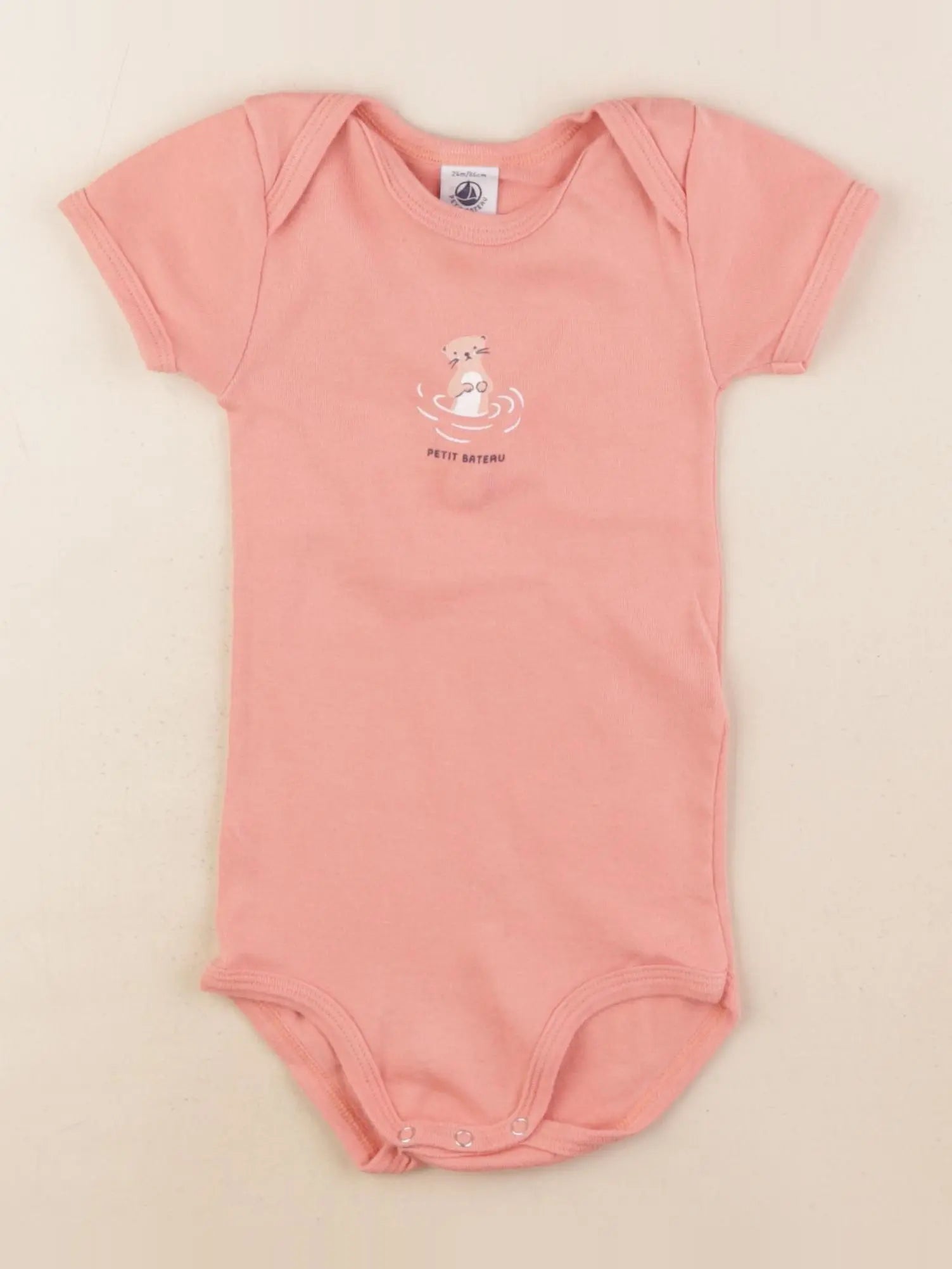 Petit Bateau - body rose - 24 mois