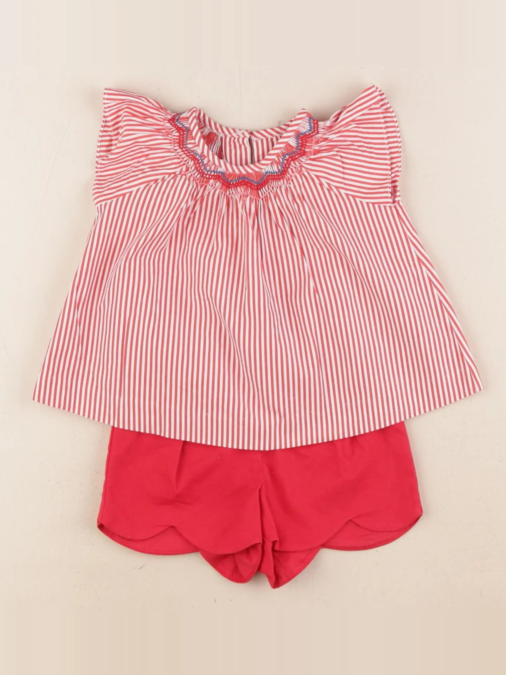 Jacadi - ensemble rouge - 6 mois