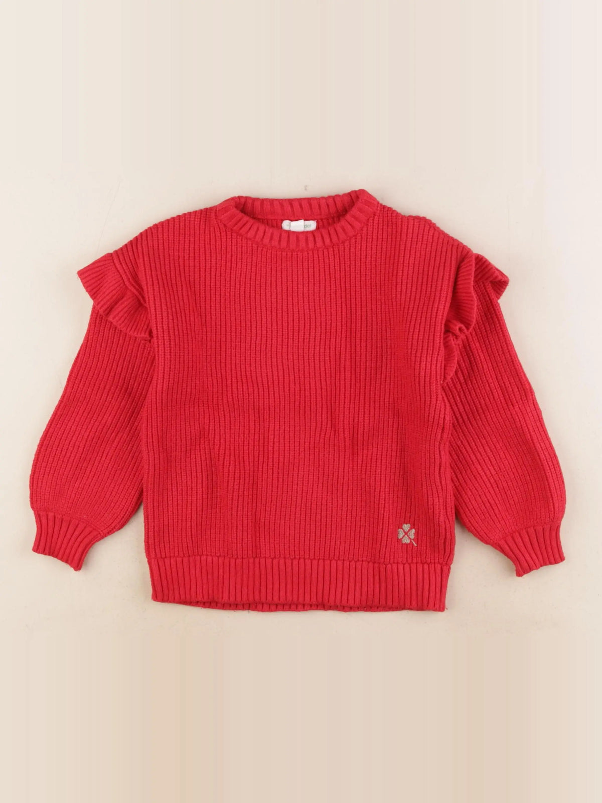 Vertbaudet - pull rouge - 5 ans