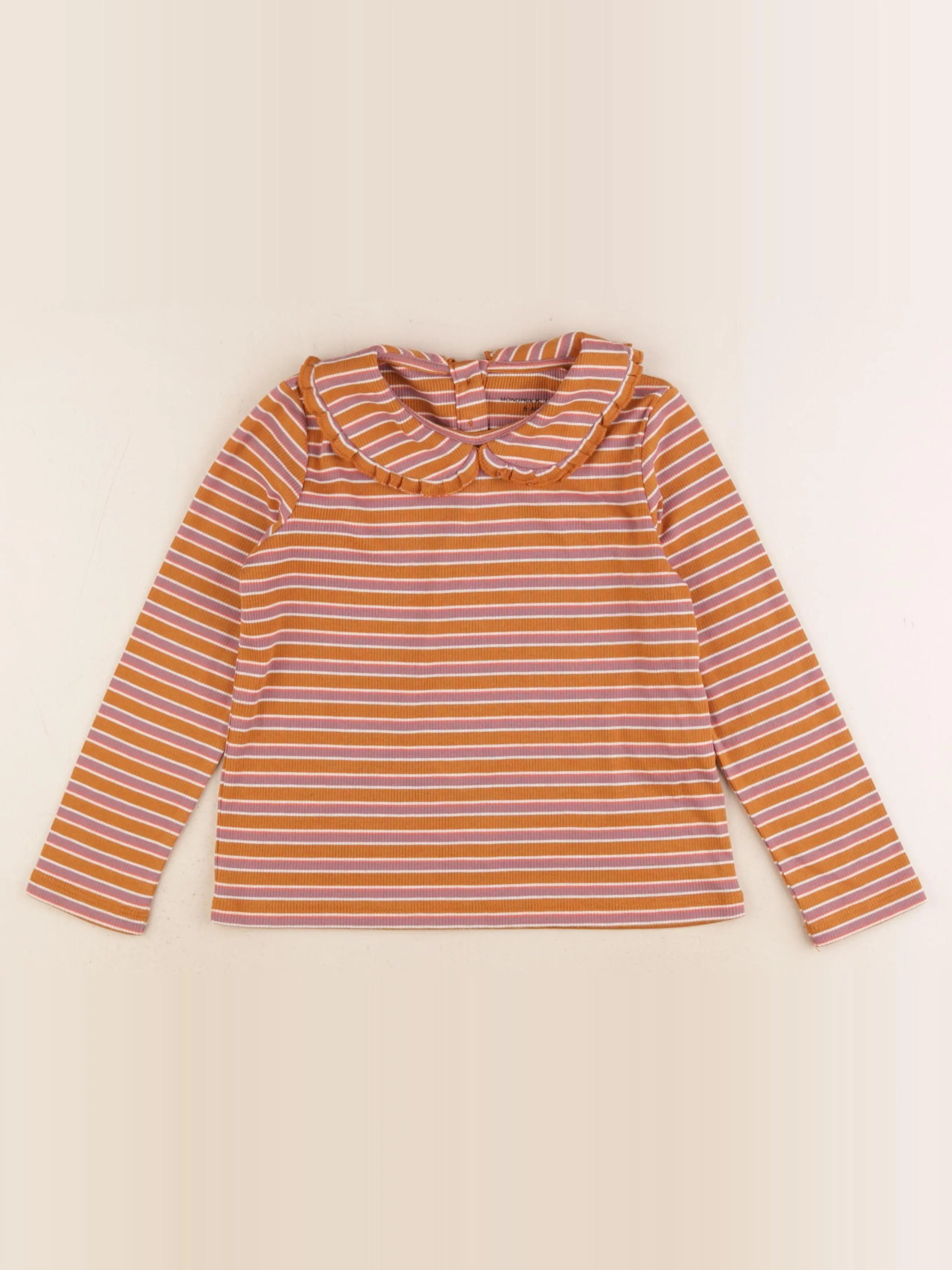 Monoprix - tee-shirt marron - 6 ans