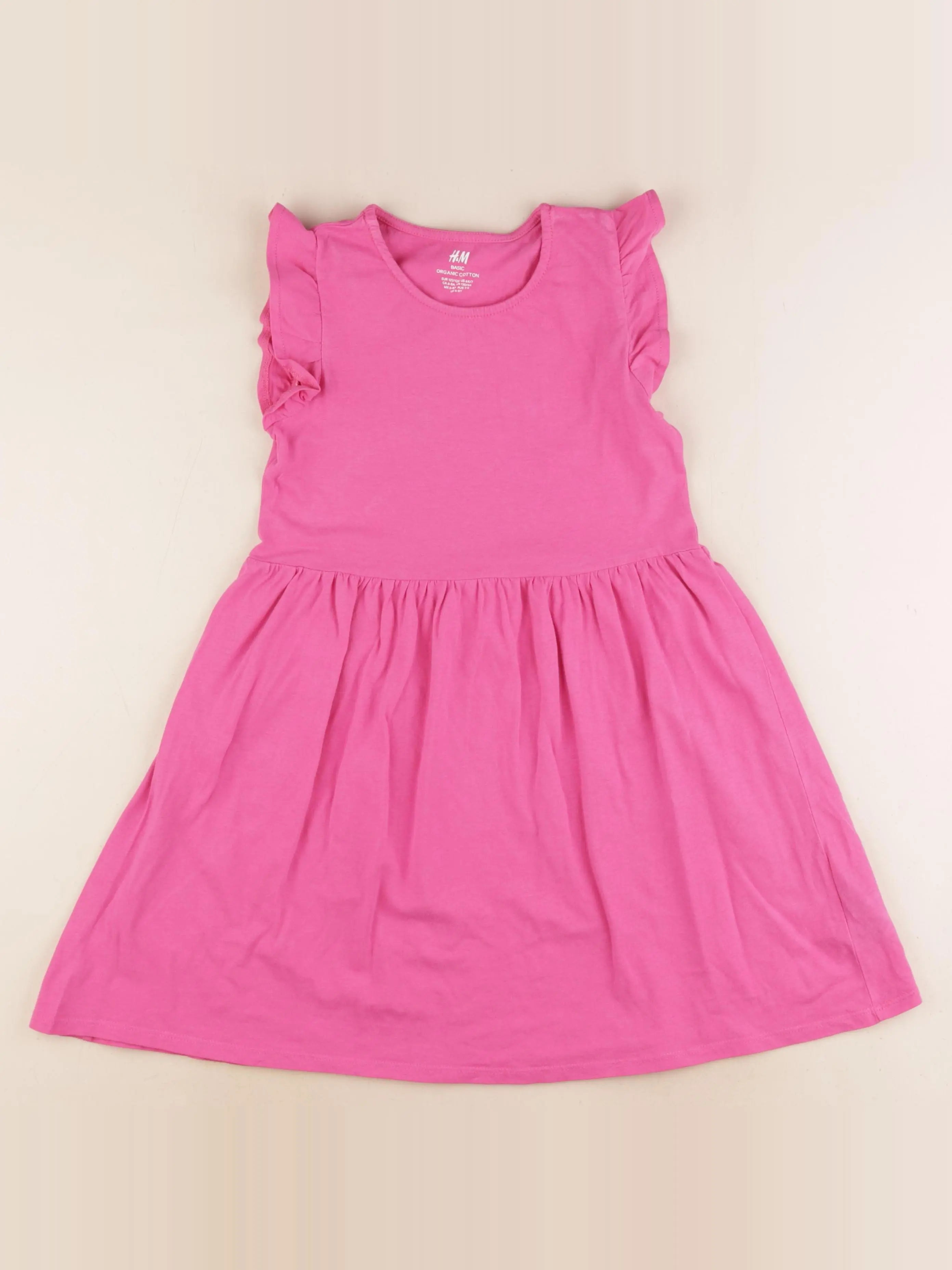 H&M - robe rose - 6/8 ans