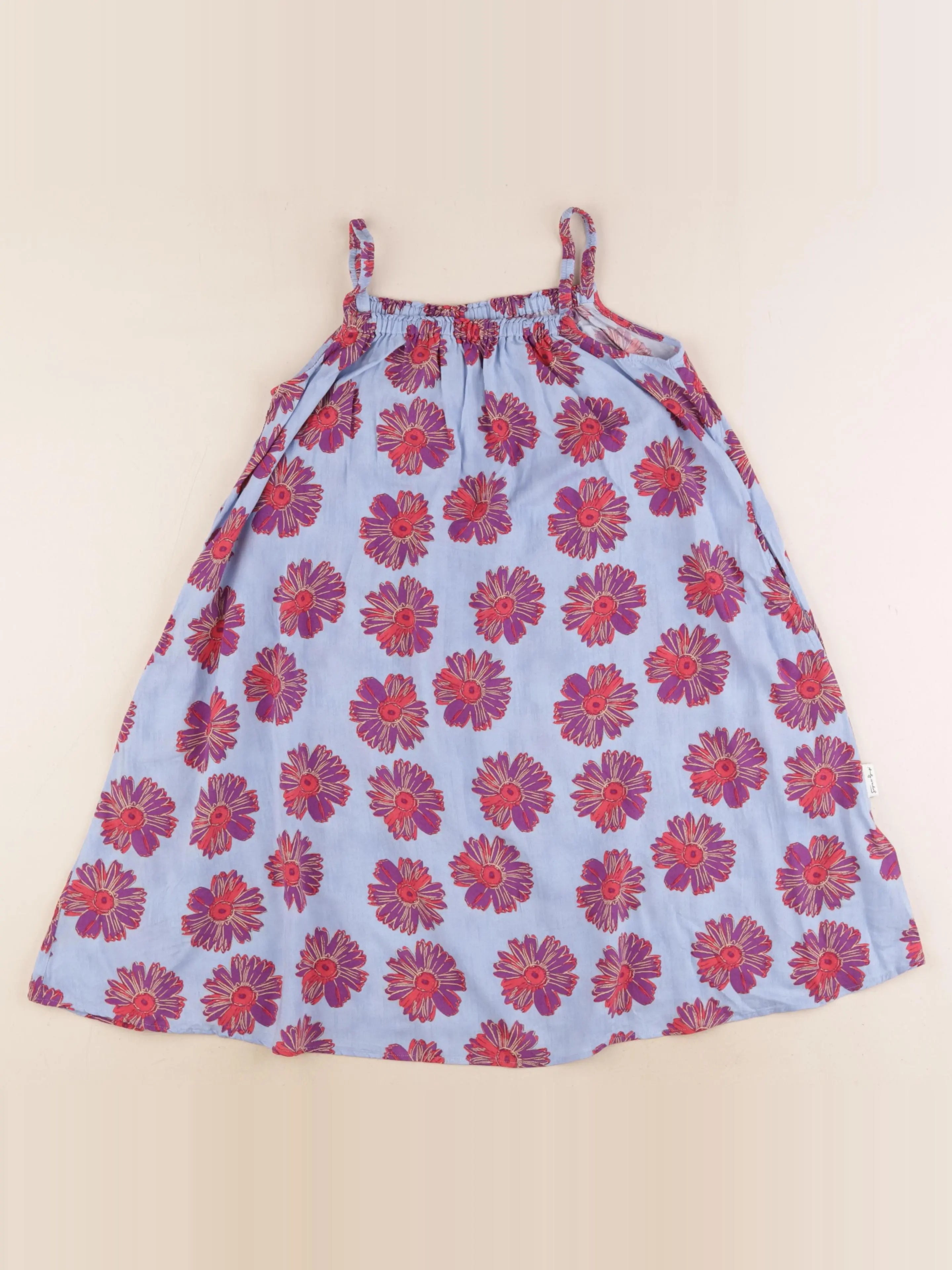 Uniqlo - robe bleu - 5/6 ans