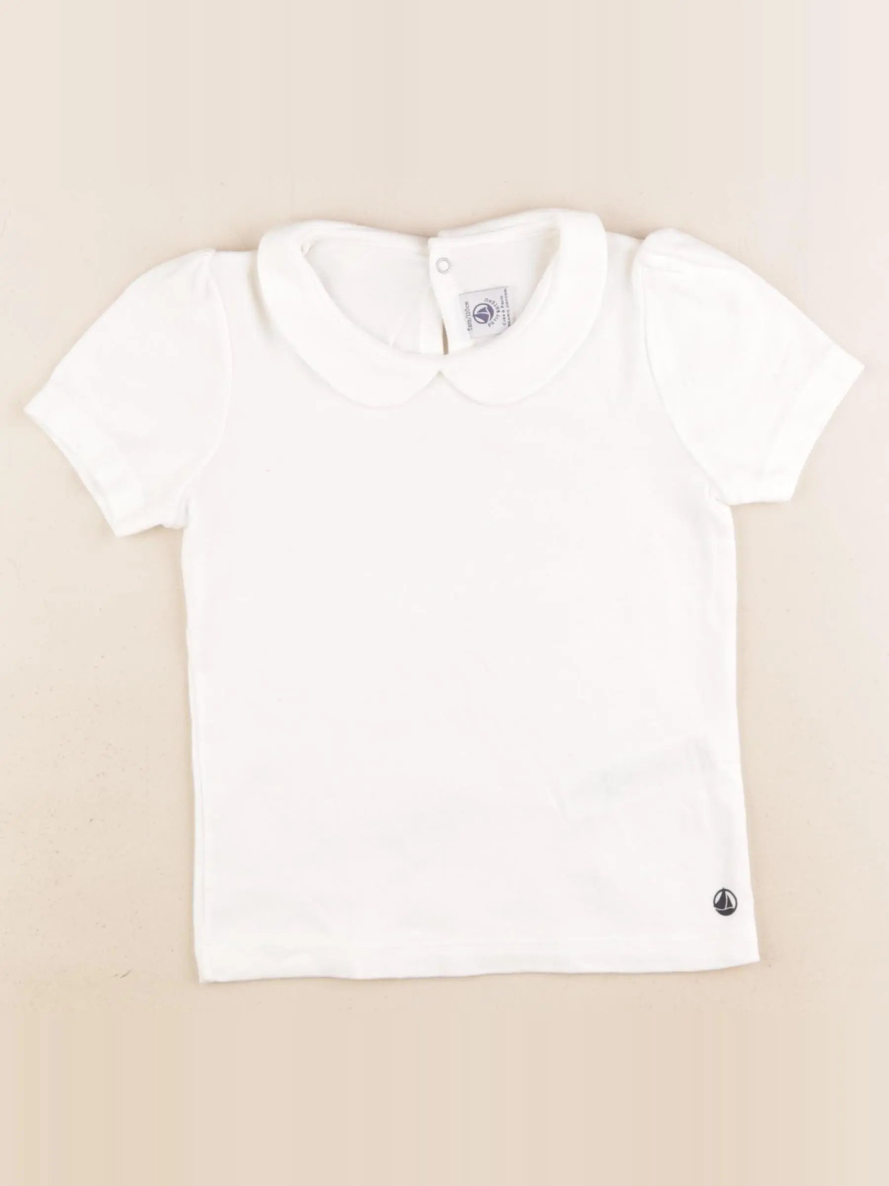 Petit Bateau - tee-shirt blanc - 5 ans