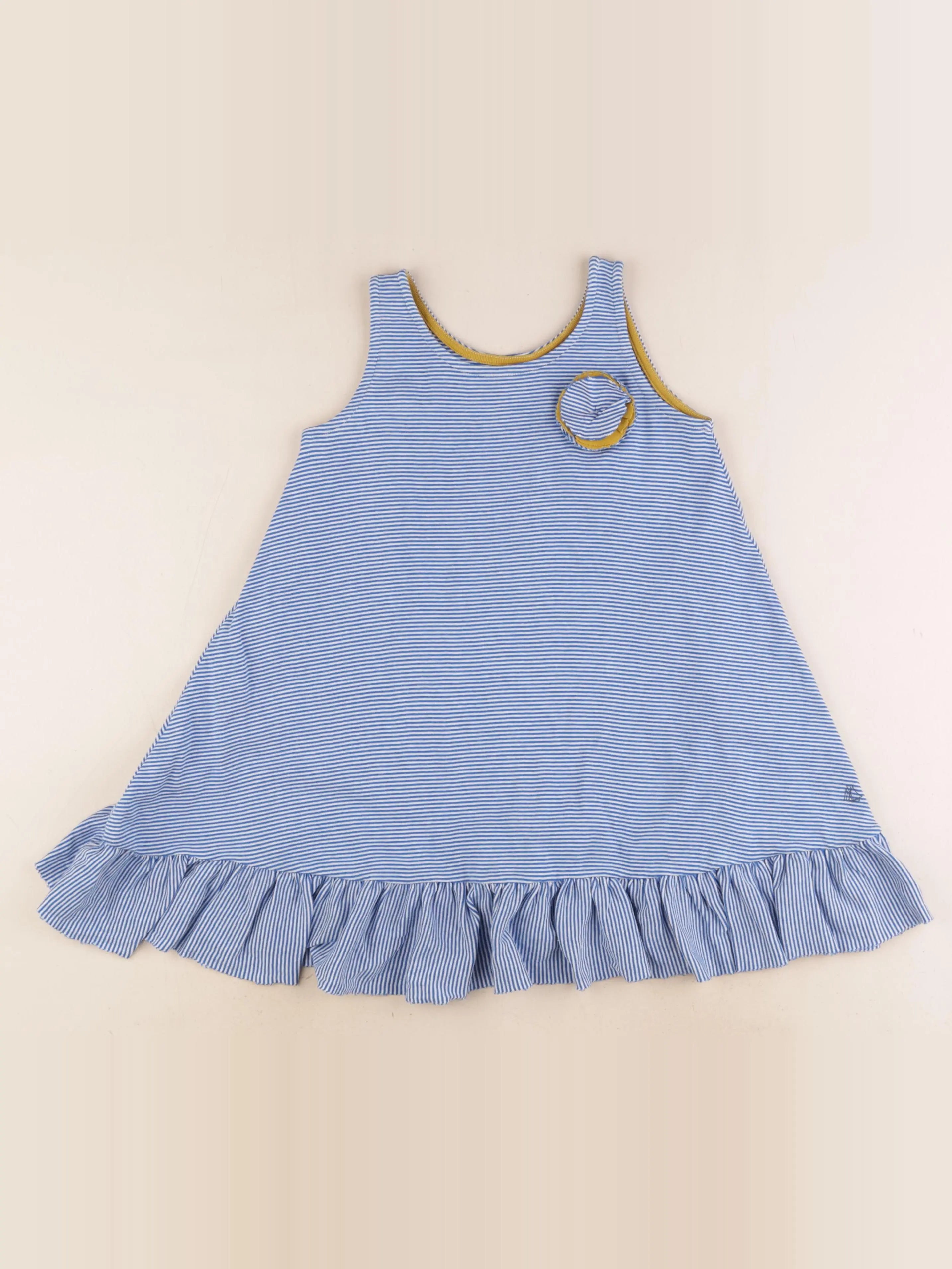 Petit Bateau - robe bleu - 6 ans