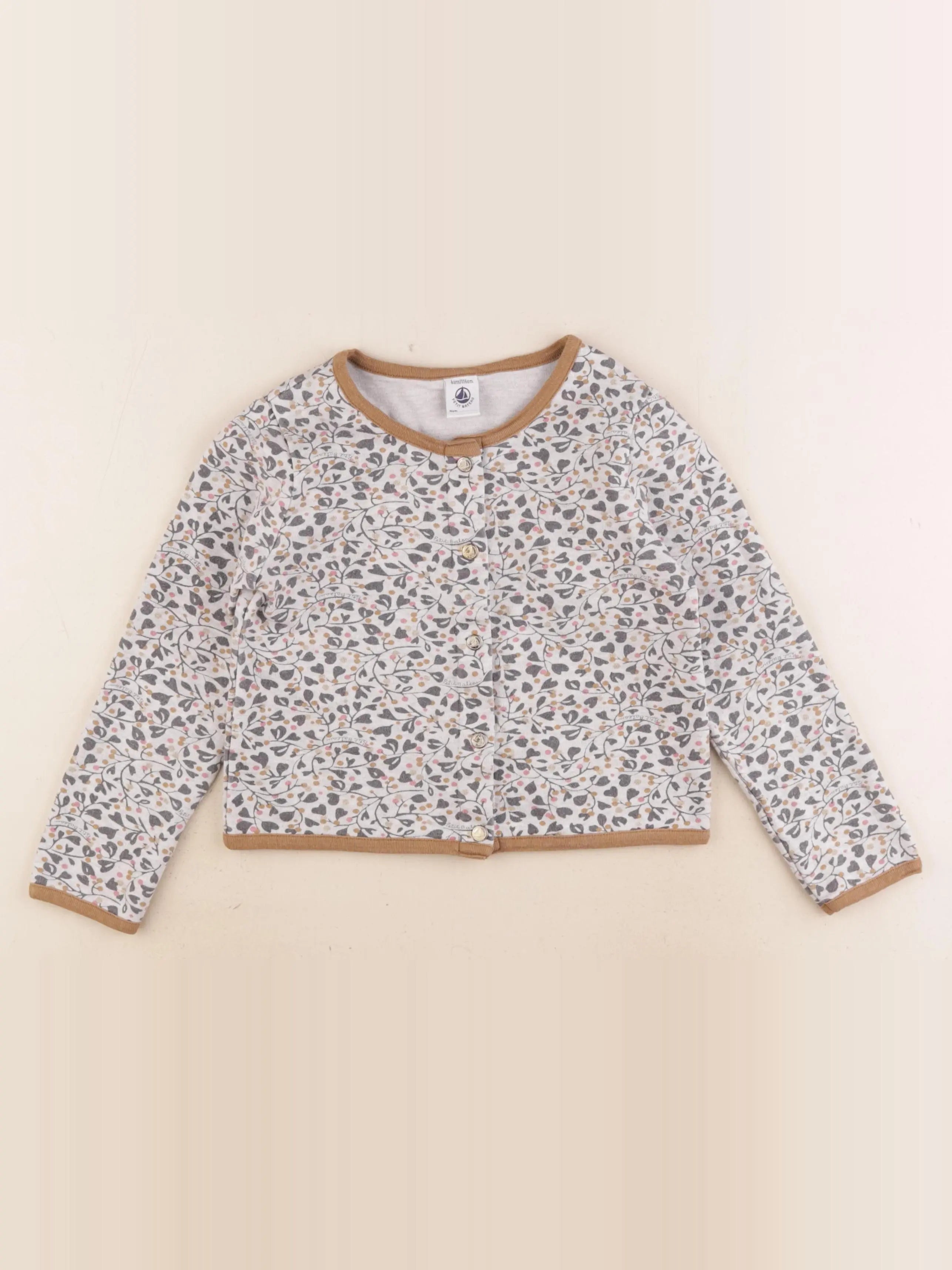 Petit Bateau - sweat multicolore, gris - 6 ans