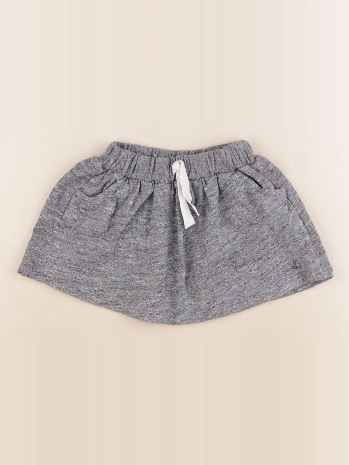 Petit Bateau - jupe bleu, gris - 3 ans