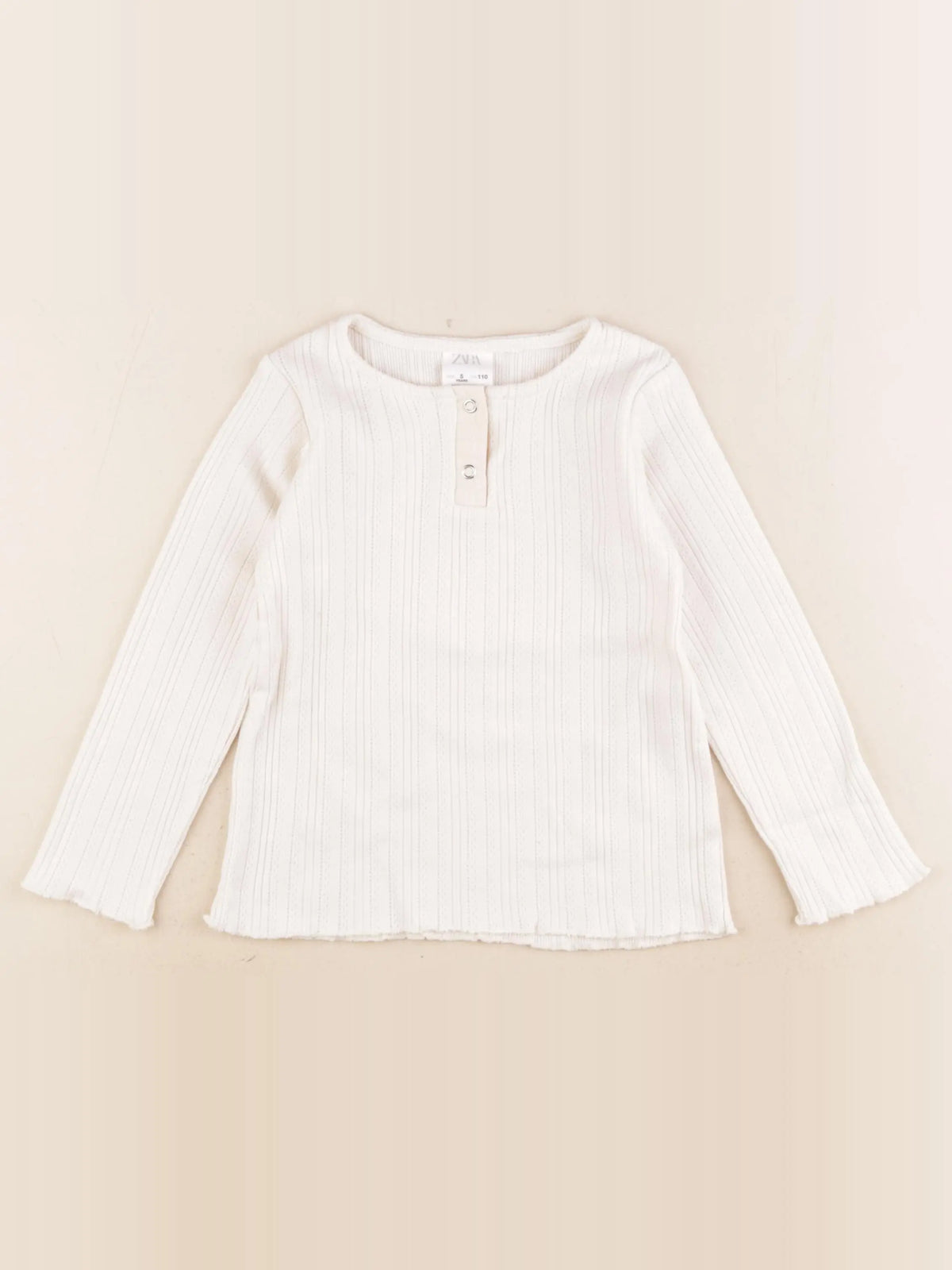 Zara - tee-shirt beige - 5 ans