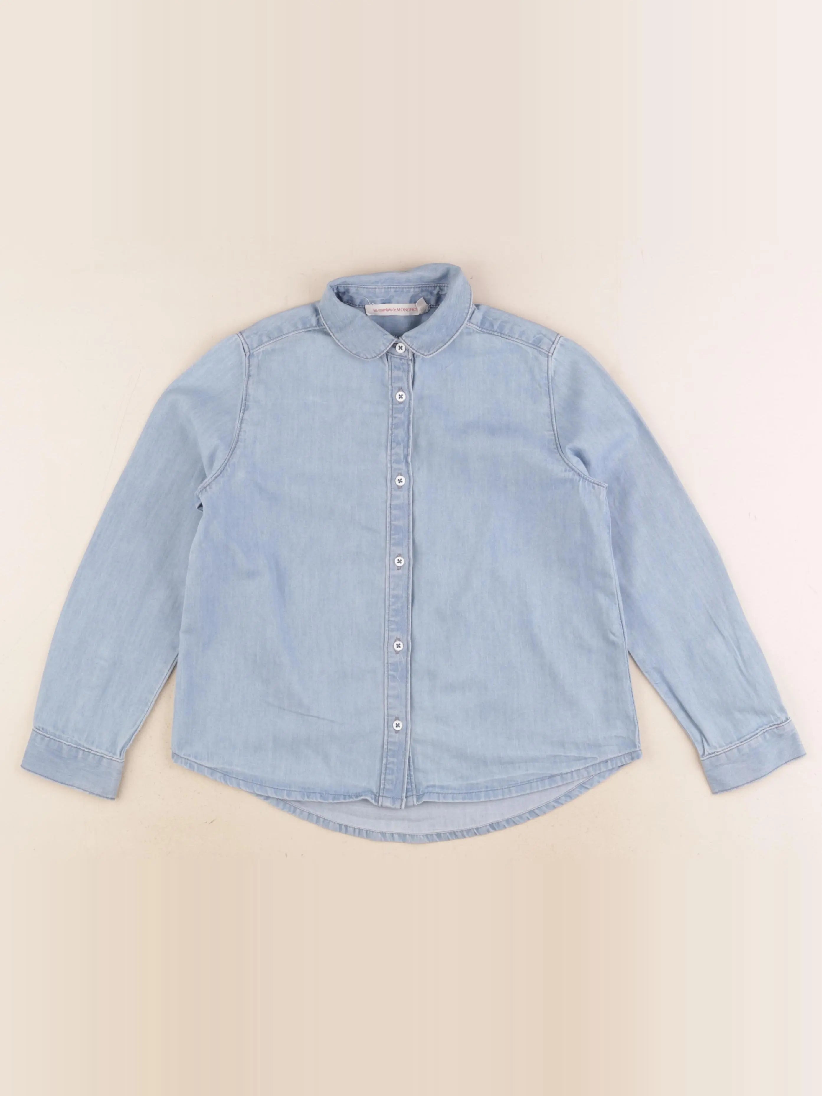 Monoprix - chemise bleu - 6 ans