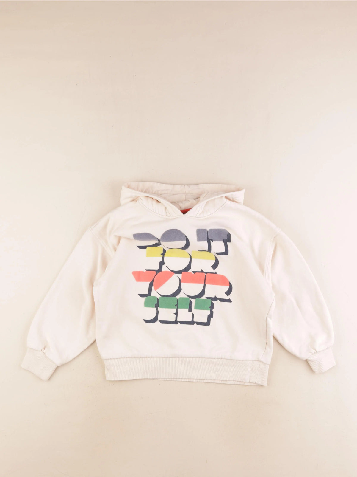 Monoprix - sweat beige - 8 ans