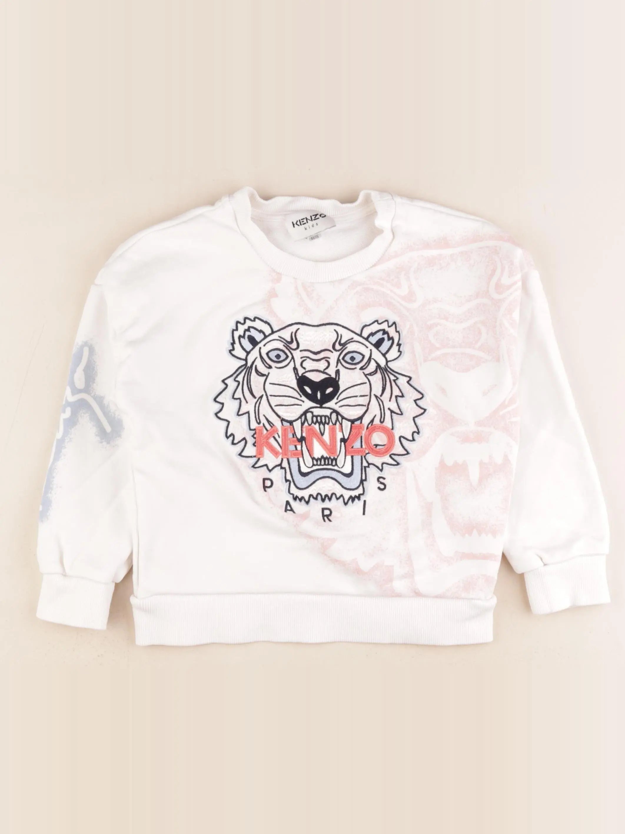 Kenzo - sweat beige - 6 ans