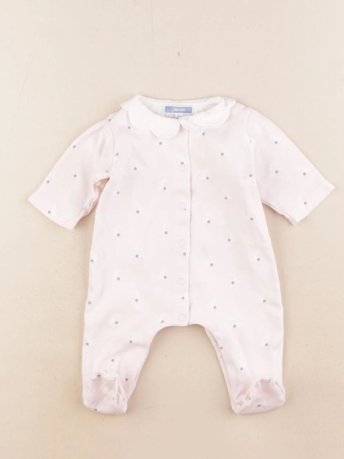 Jacadi - pyjama coton rose - 3 mois