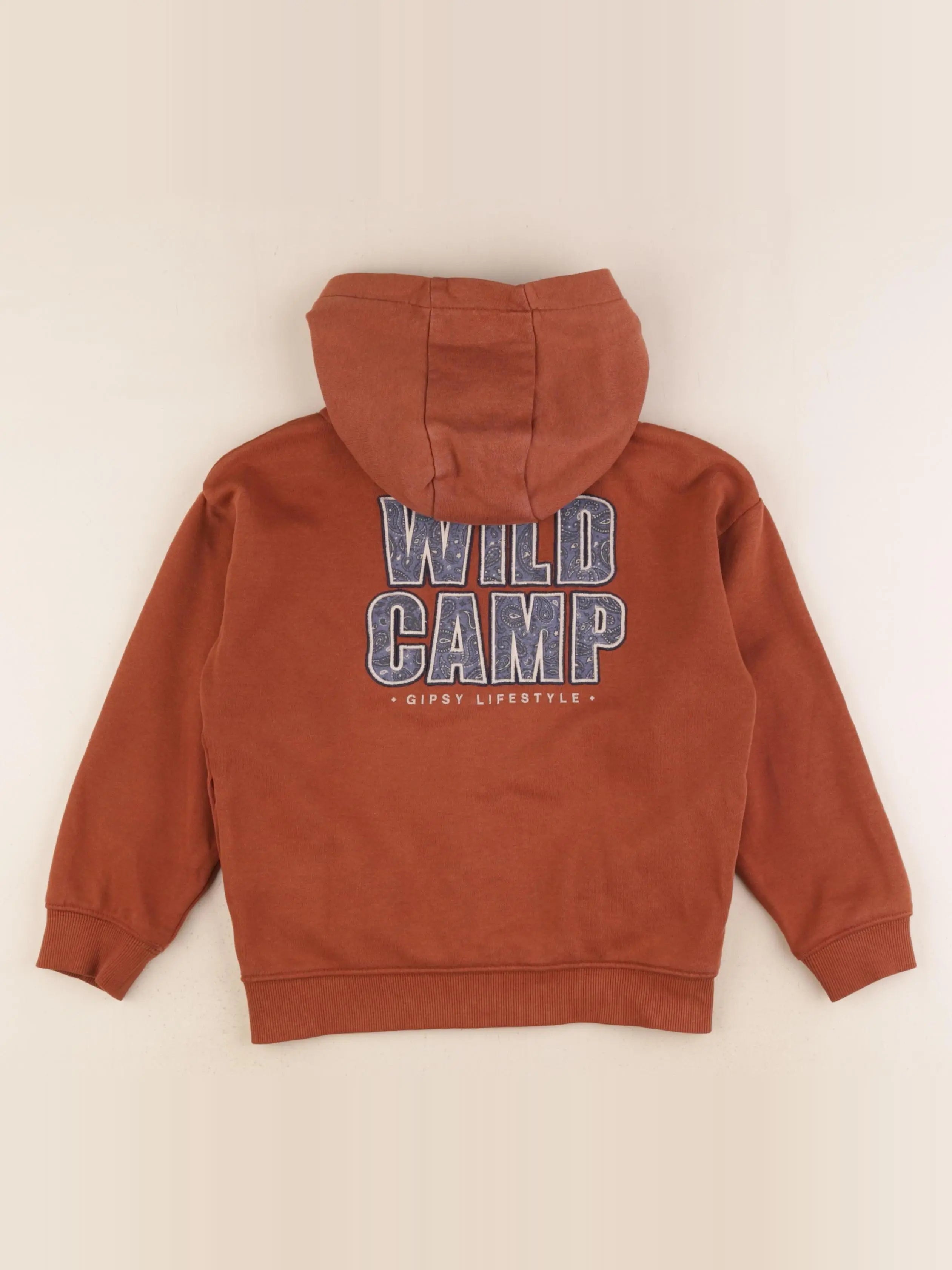 Vertbaudet - sweat marron - 6 ans