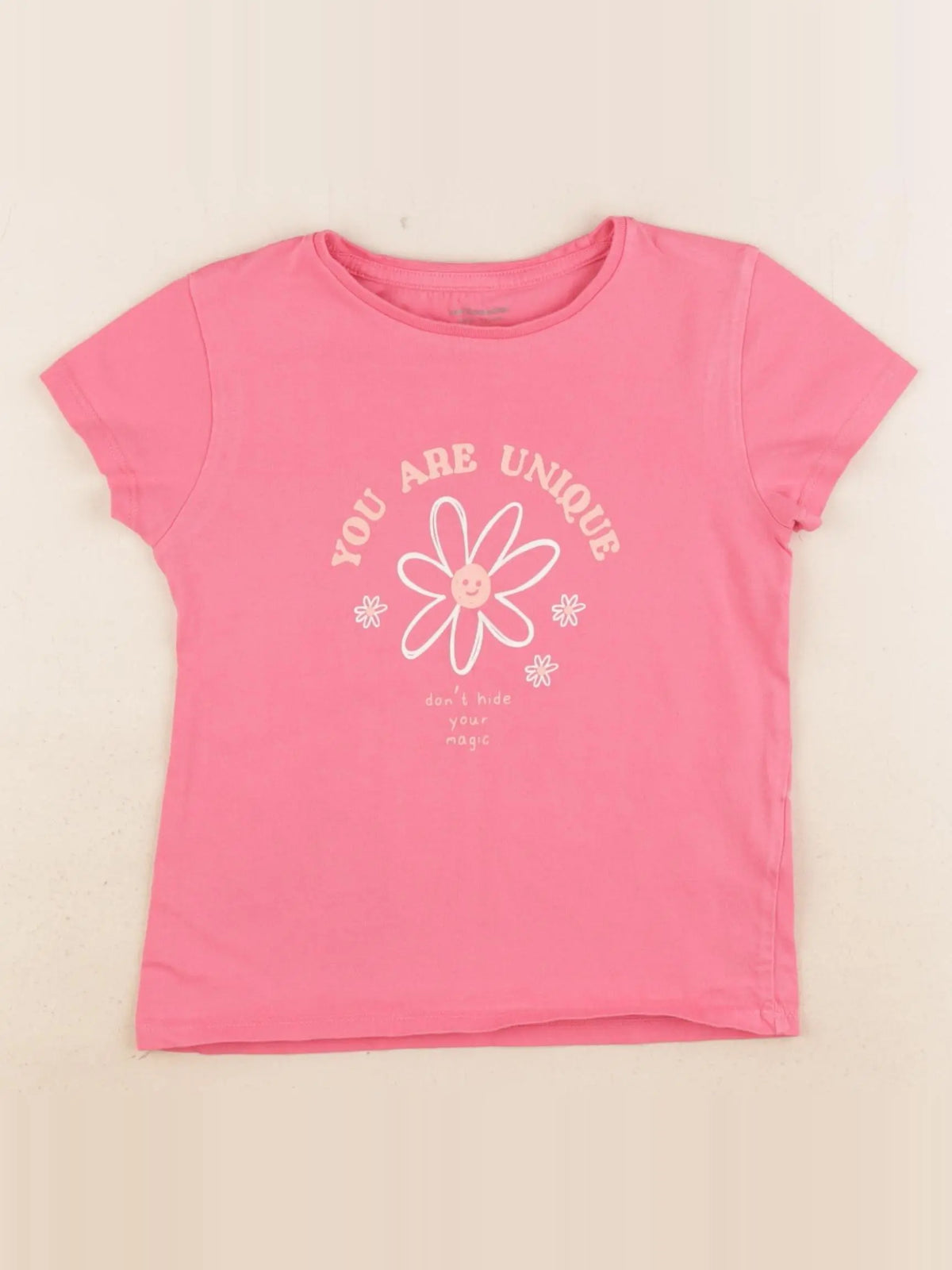 Vertbaudet - tee-shirt rose - 5 ans