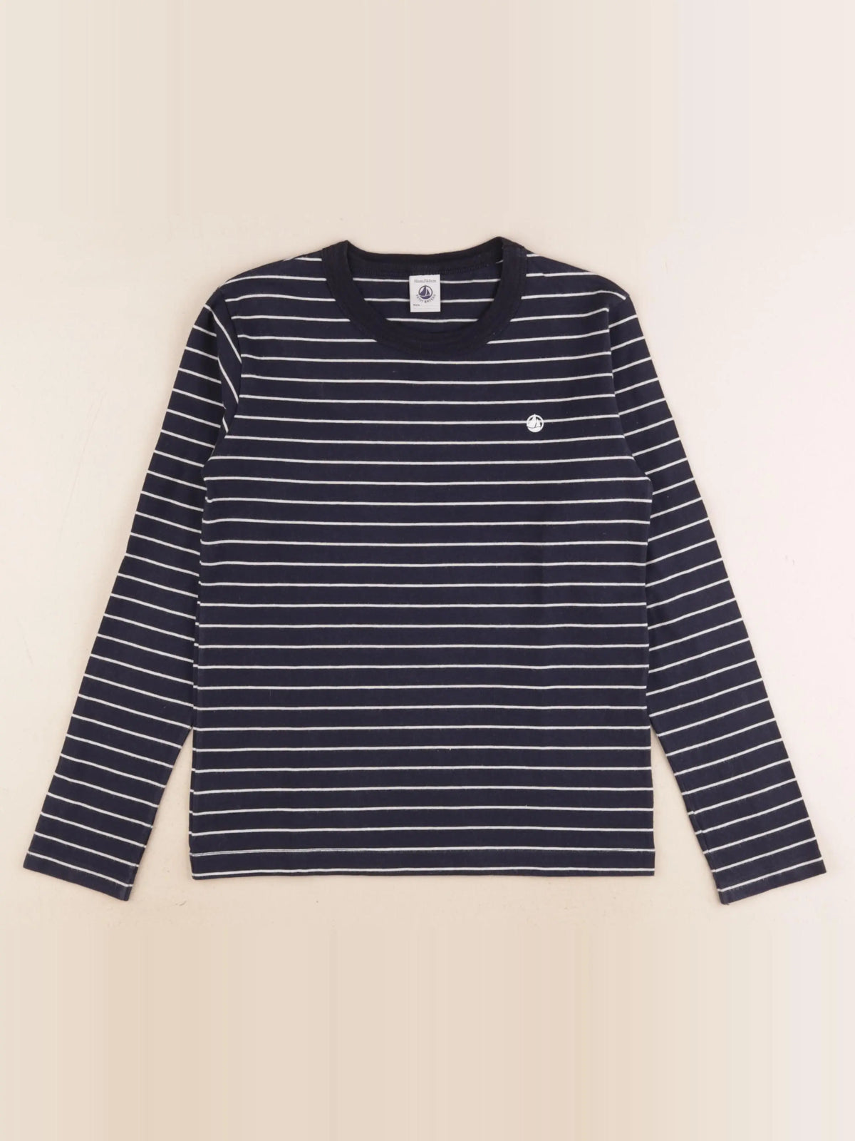 Petit Bateau - tee-shirt bleu - 10 ans