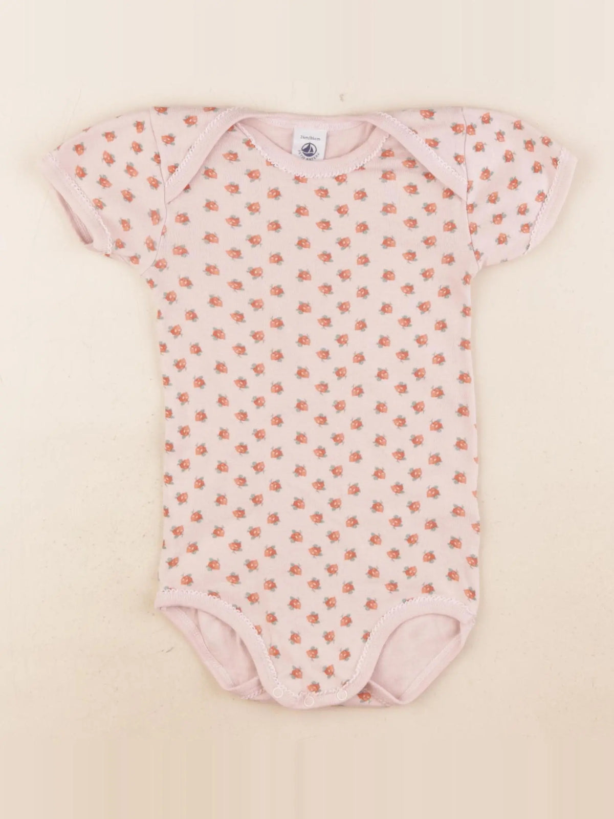 Petit Bateau - body rose - 24 mois