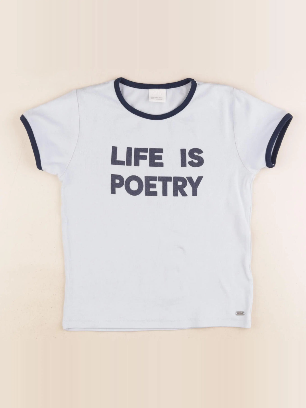 Zara - tee-shirt bleu - 12/13 ans