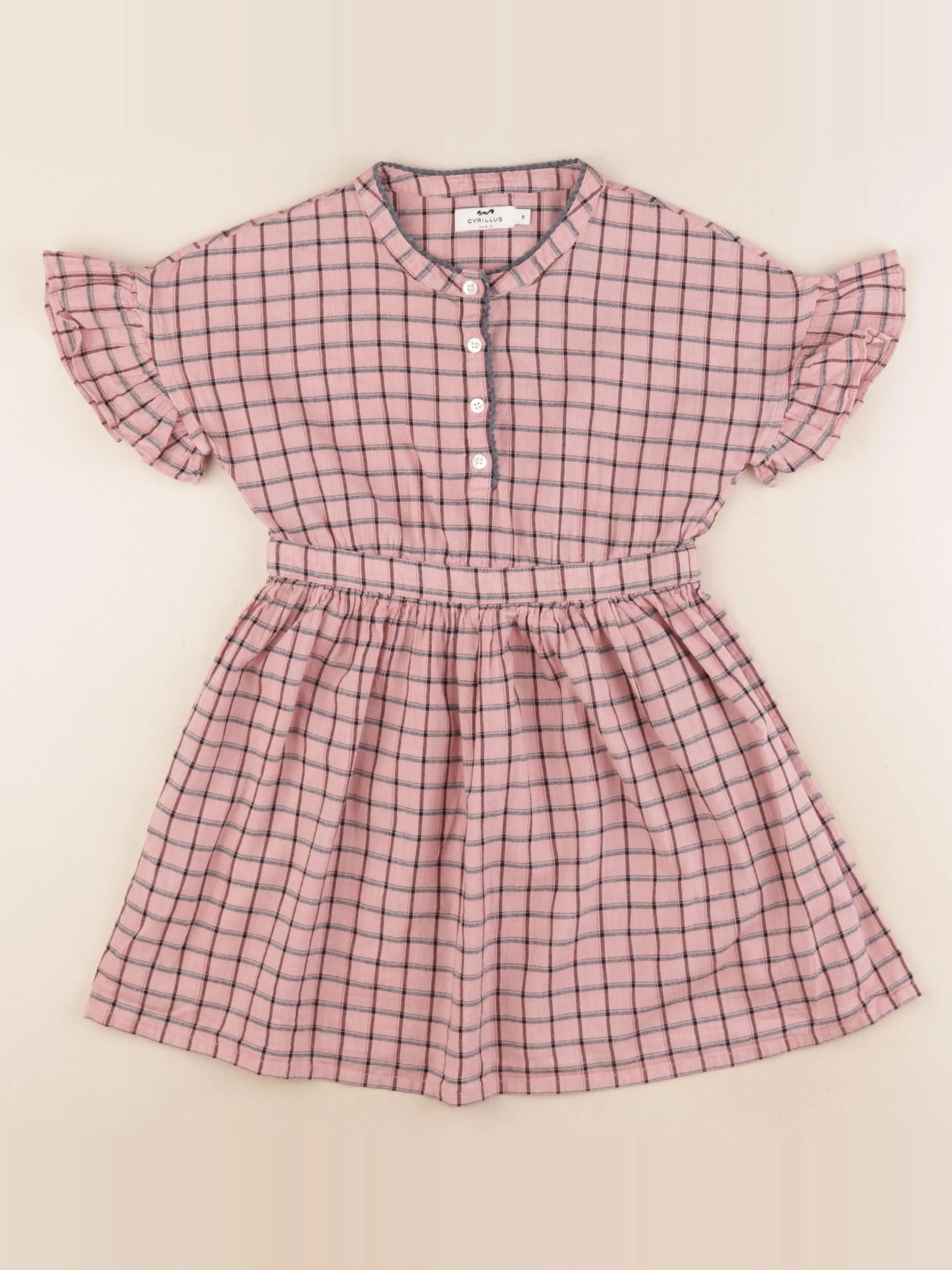 Cyrillus - robe rose - 8 ans