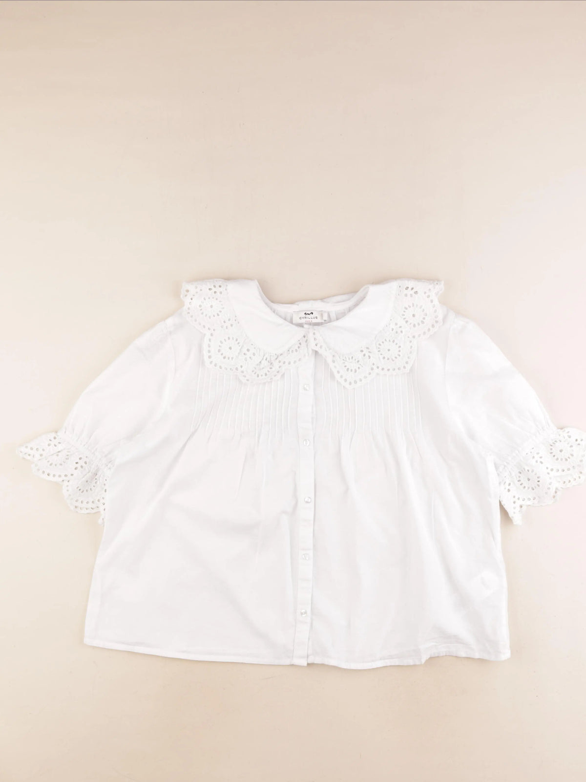 Cyrillus - blouse blanc - 12 ans