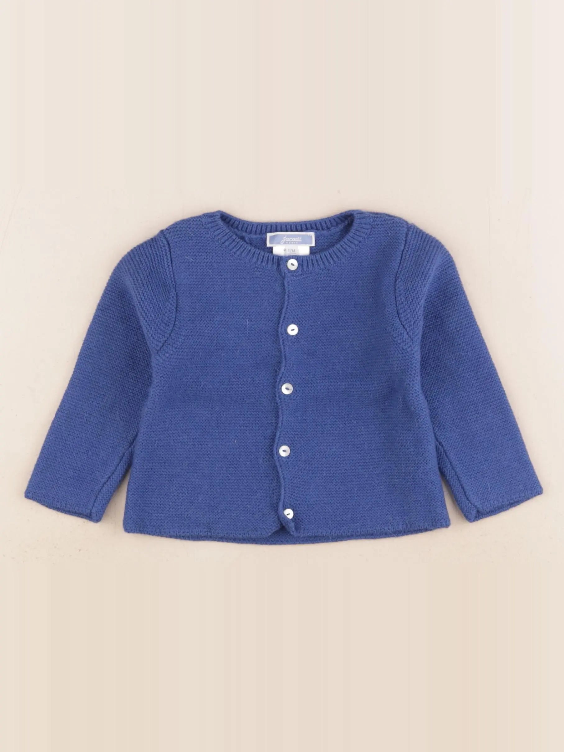 Jacadi - gilet bleu - 12 mois