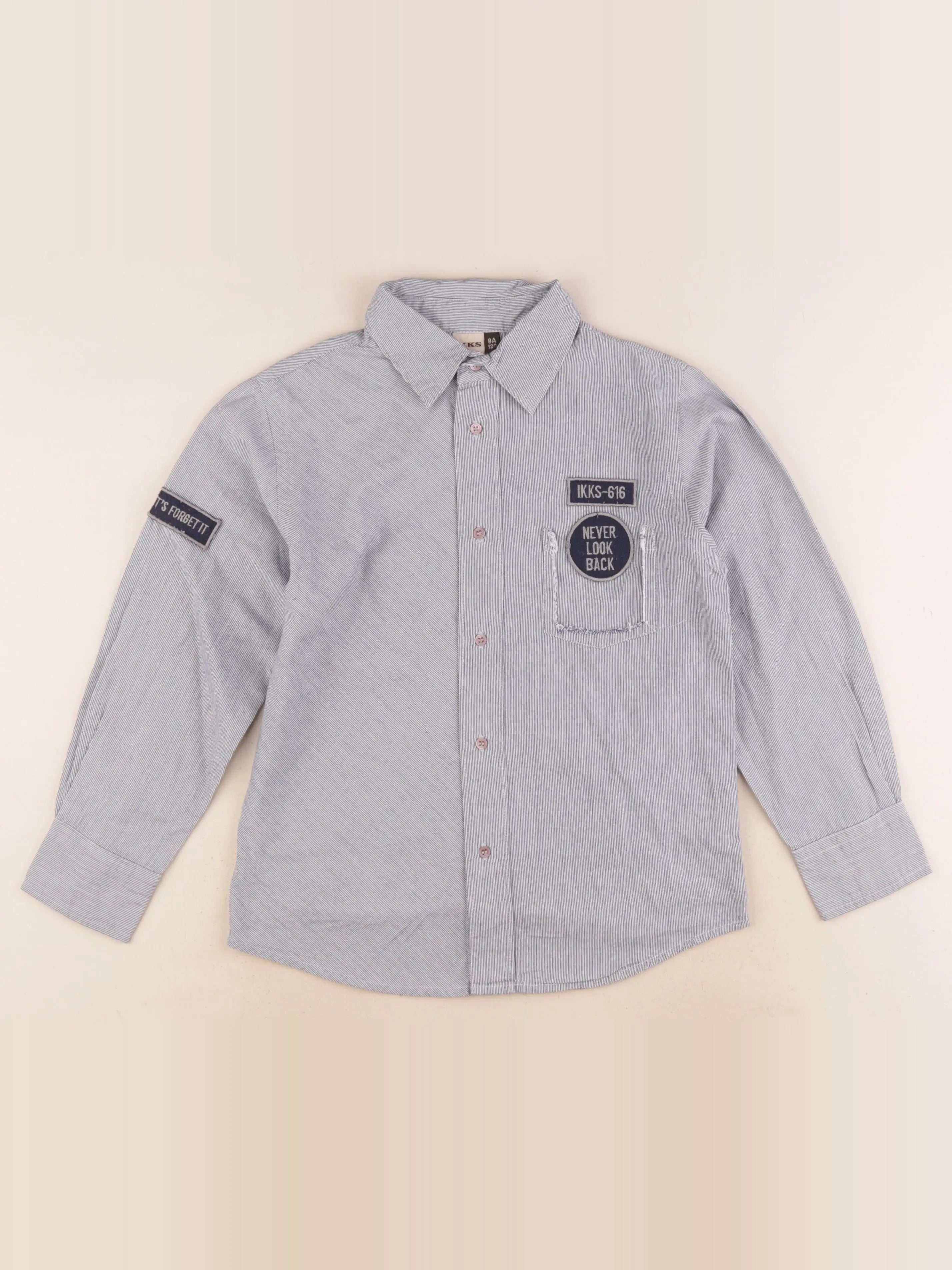 IKKS - chemise bleu - 8 ans
