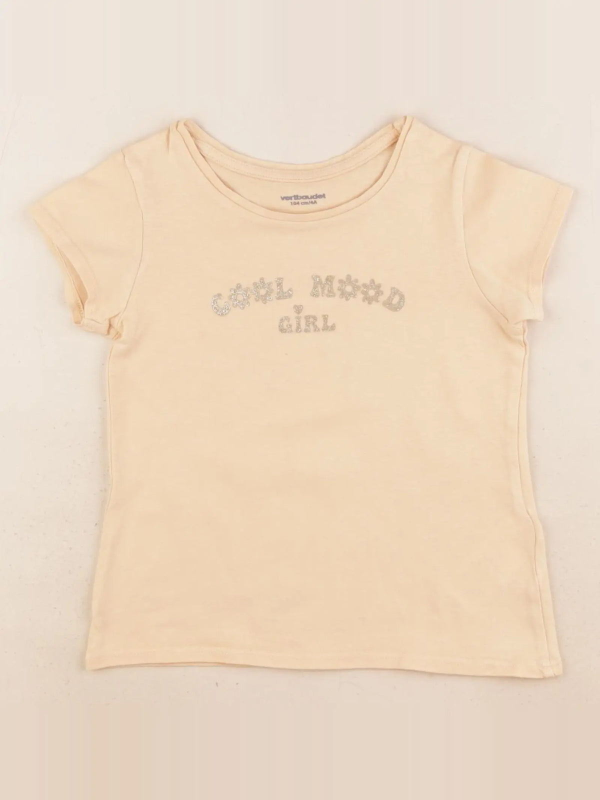 Vertbaudet - tee-shirt jaune - 4 ans