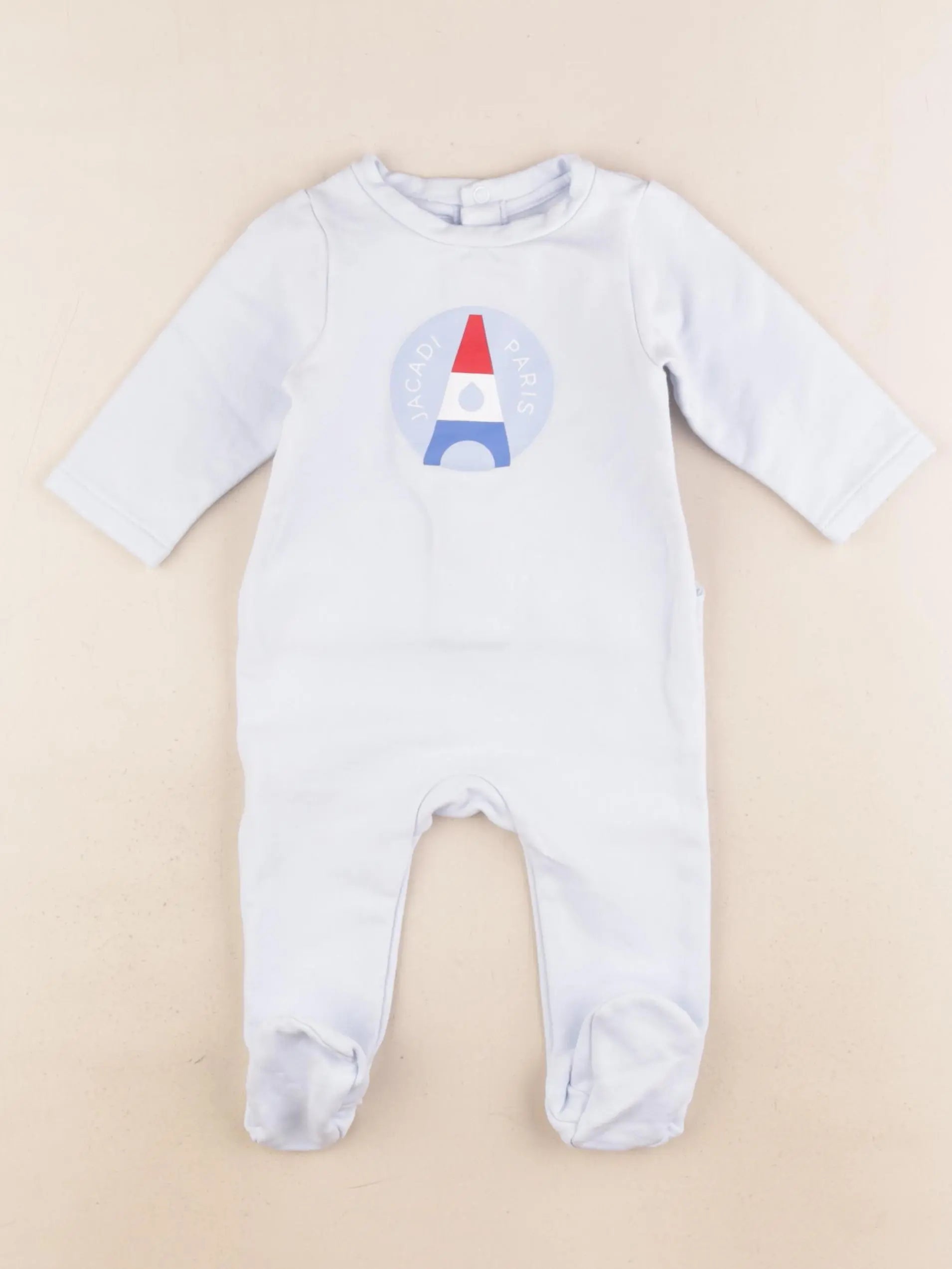 Jacadi - pyjama coton bleu - 6 mois