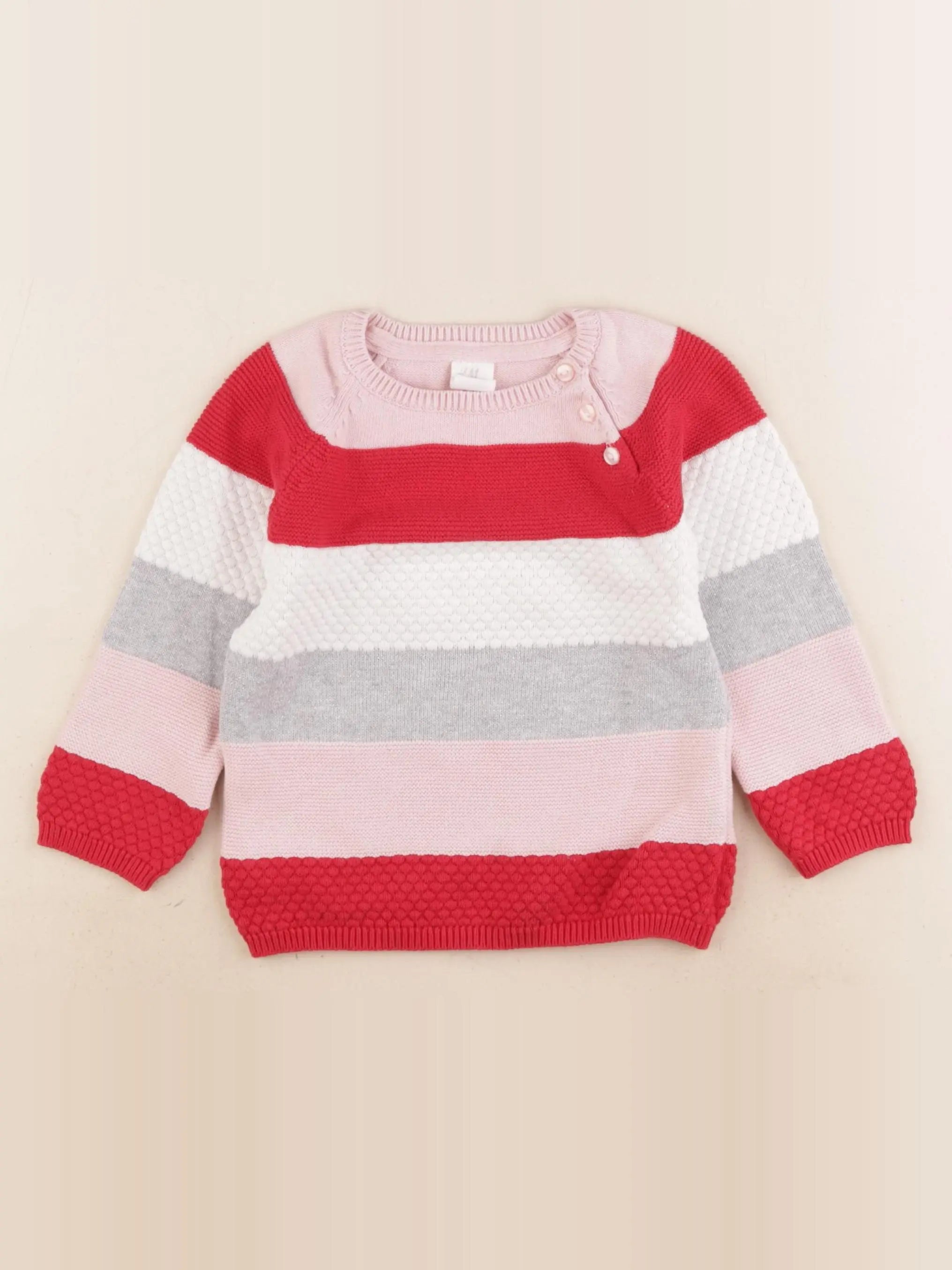 H&M - pull multicolore - 12/18 mois