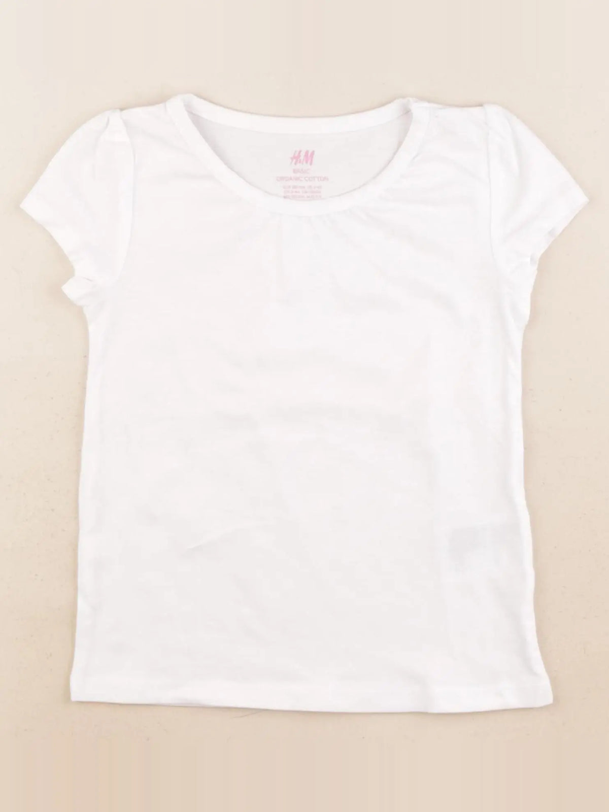 H&M - tee-shirt blanc - 3/4 ans