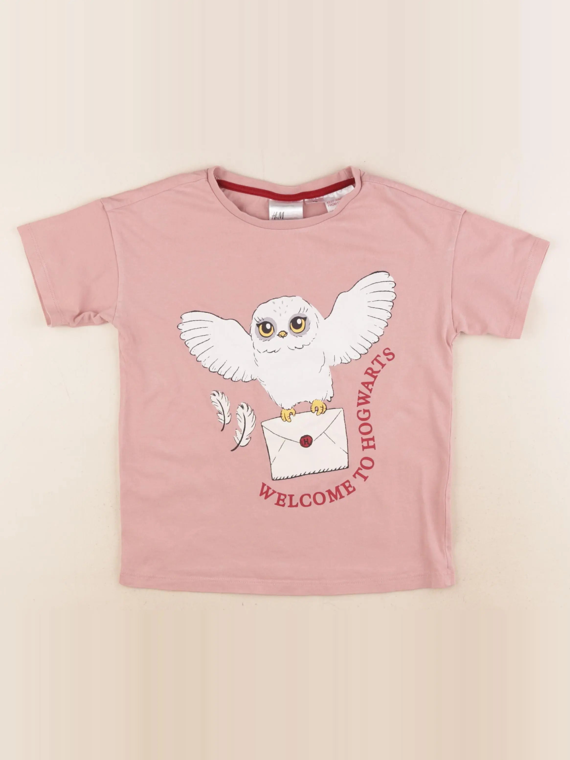 H&M - tee-shirt rose - 4/6 ans