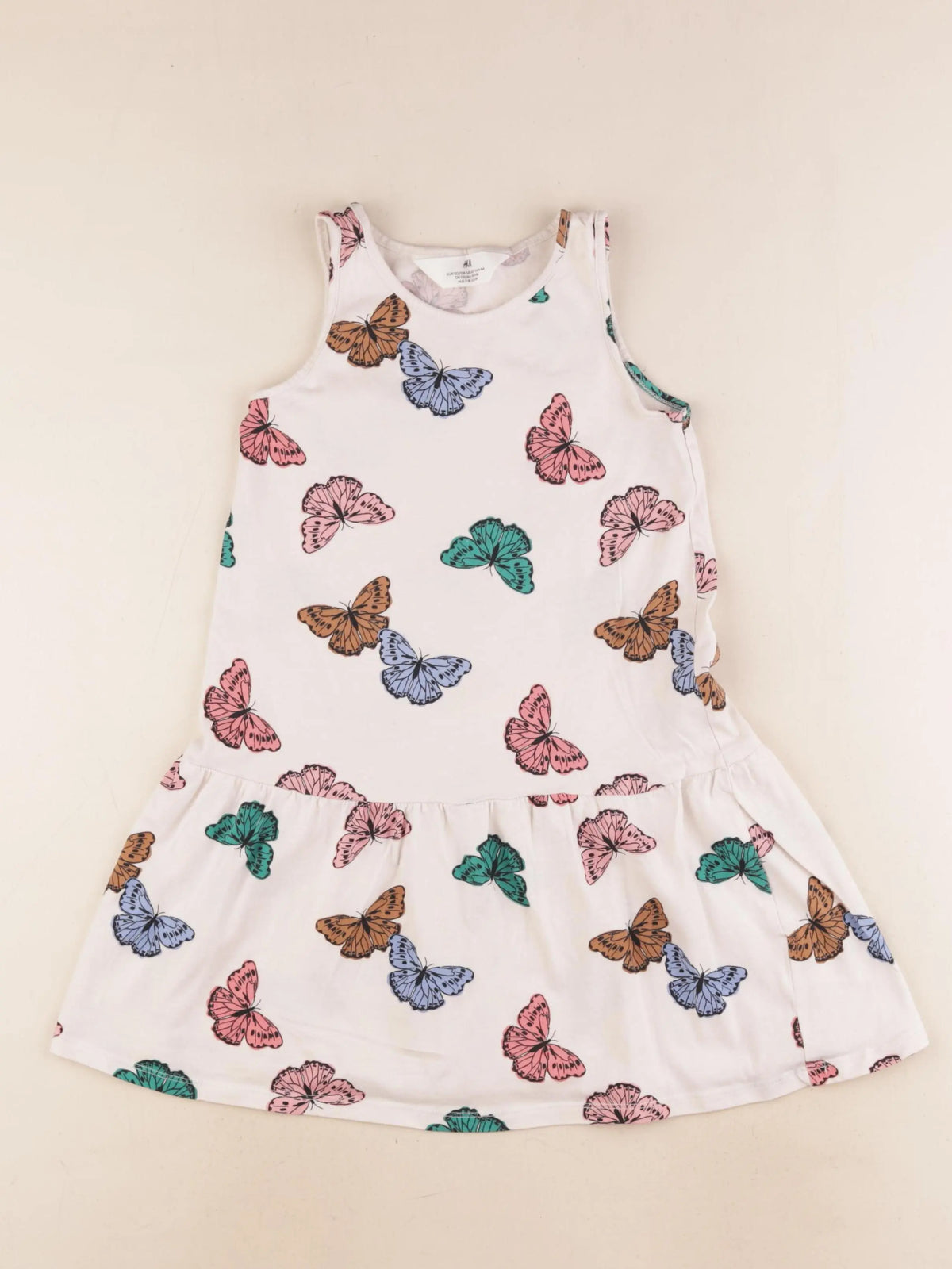 H&M - robe blanc - 7/8 ans