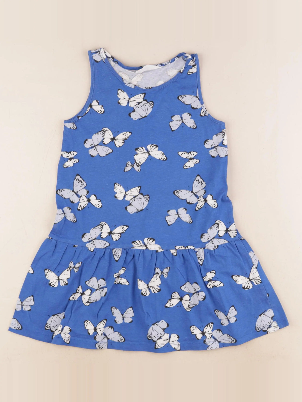 H&M - robe bleu - 5/6 ans