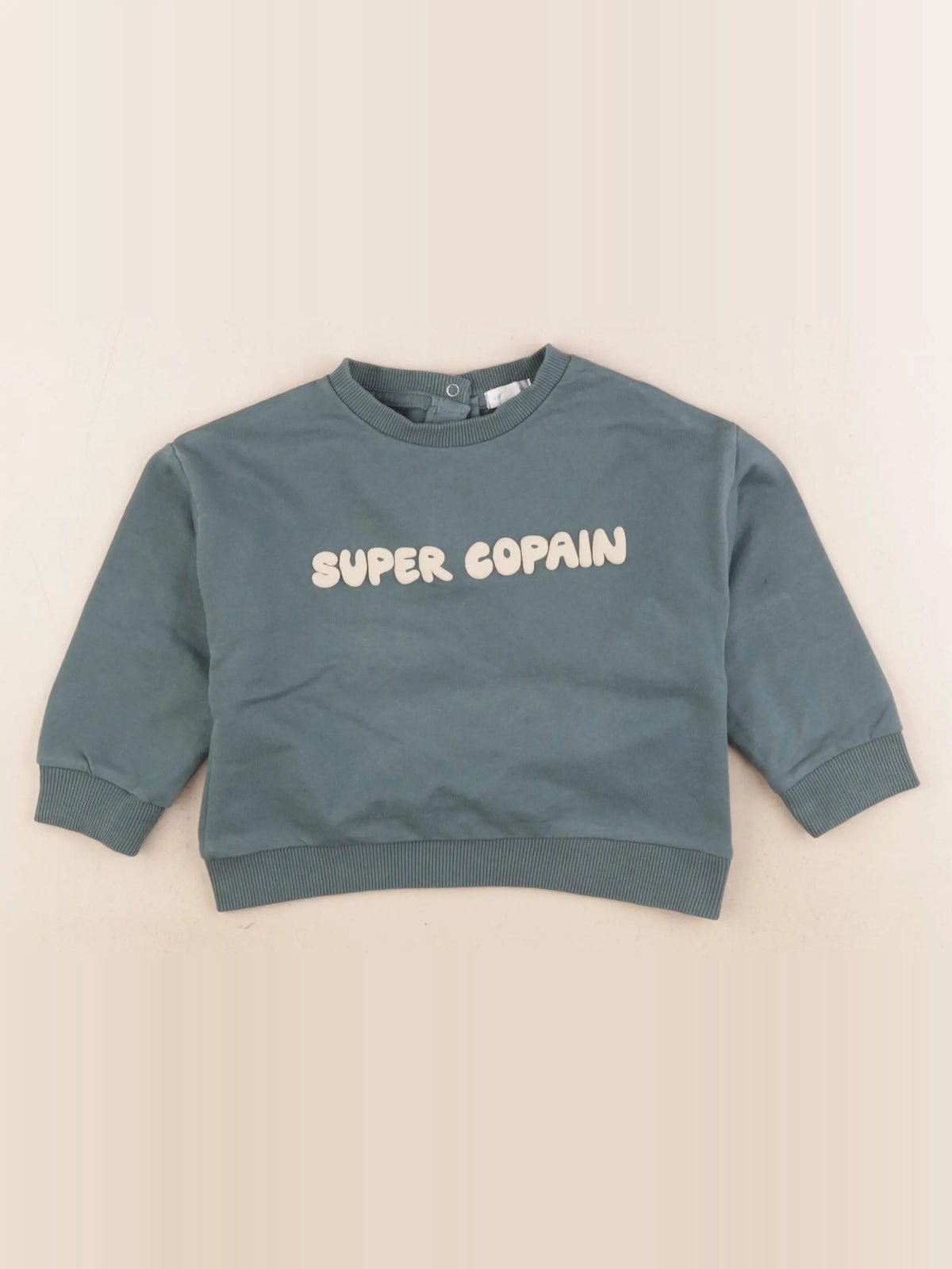 Vertbaudet - sweat vert - 24 mois