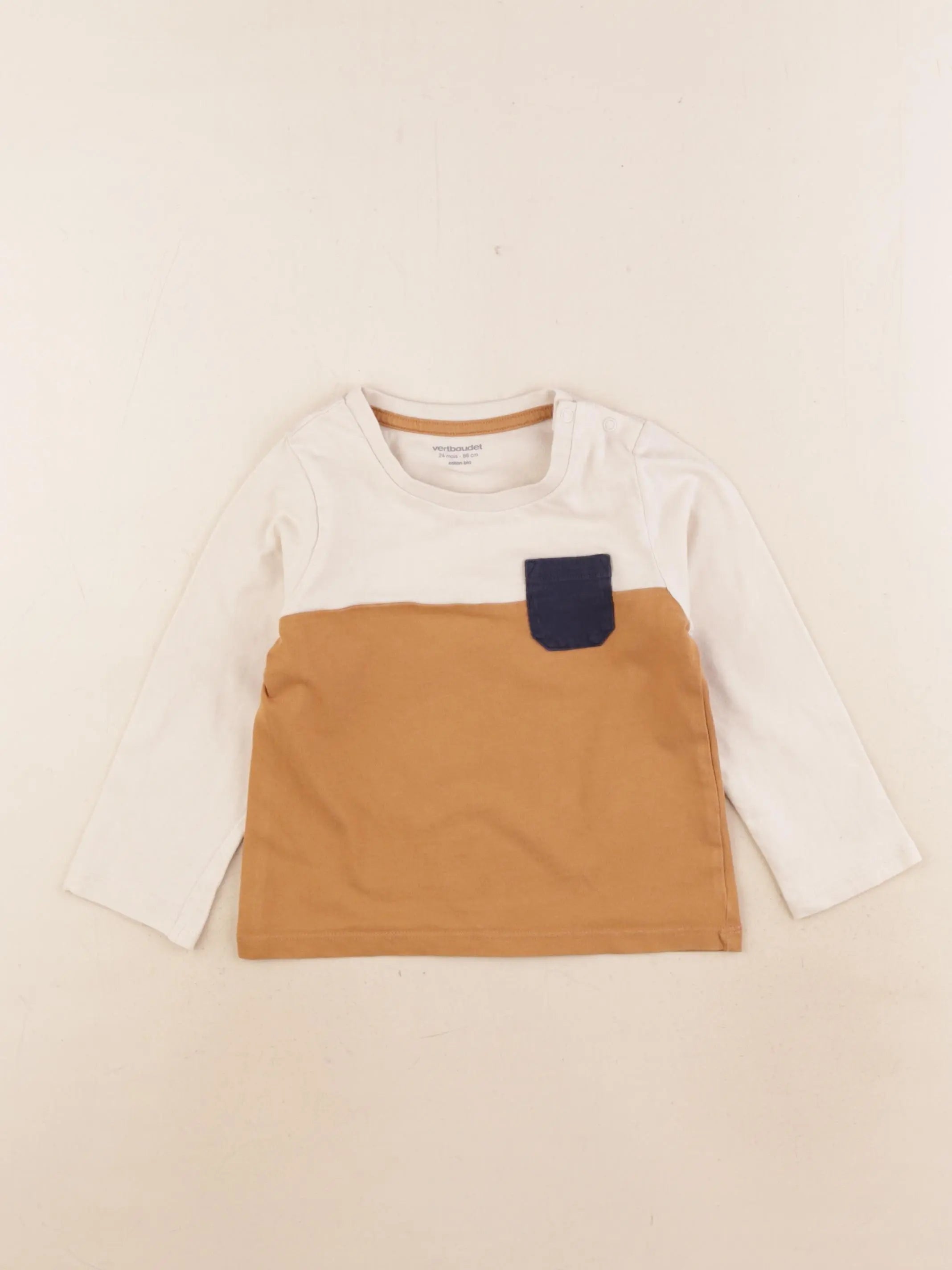 Vertbaudet - tee-shirt multicolore - 24 mois