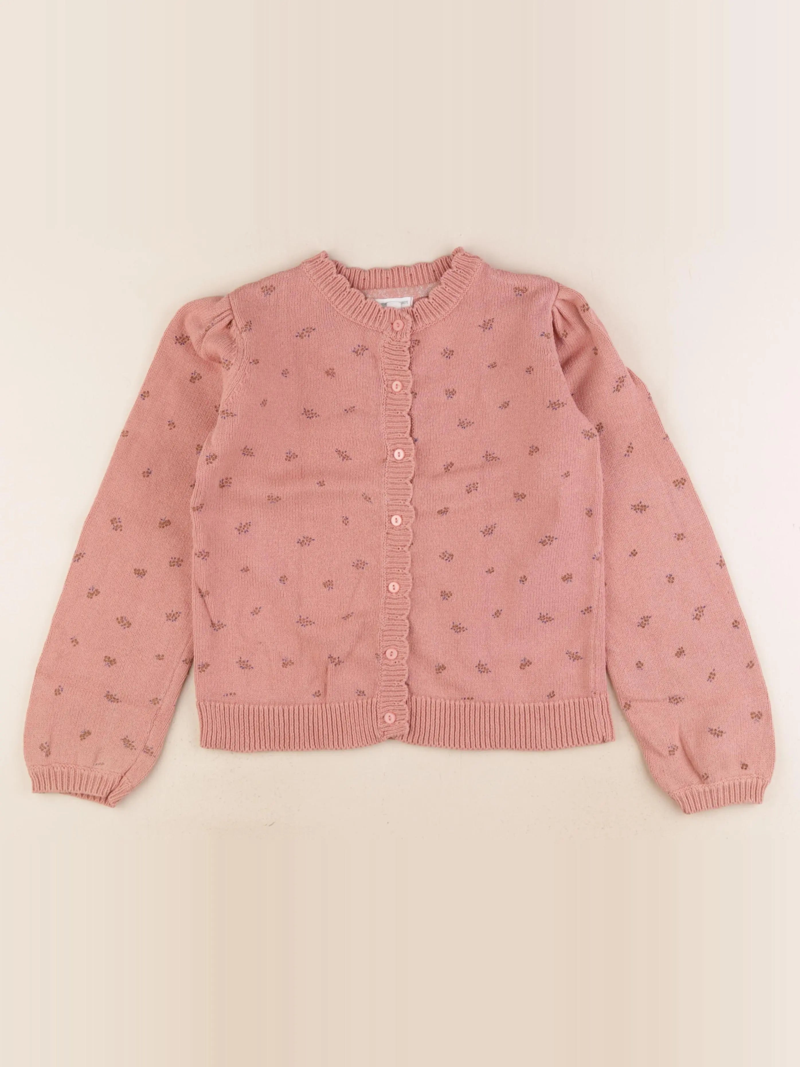 Vertbaudet - gilet rose - 10 ans