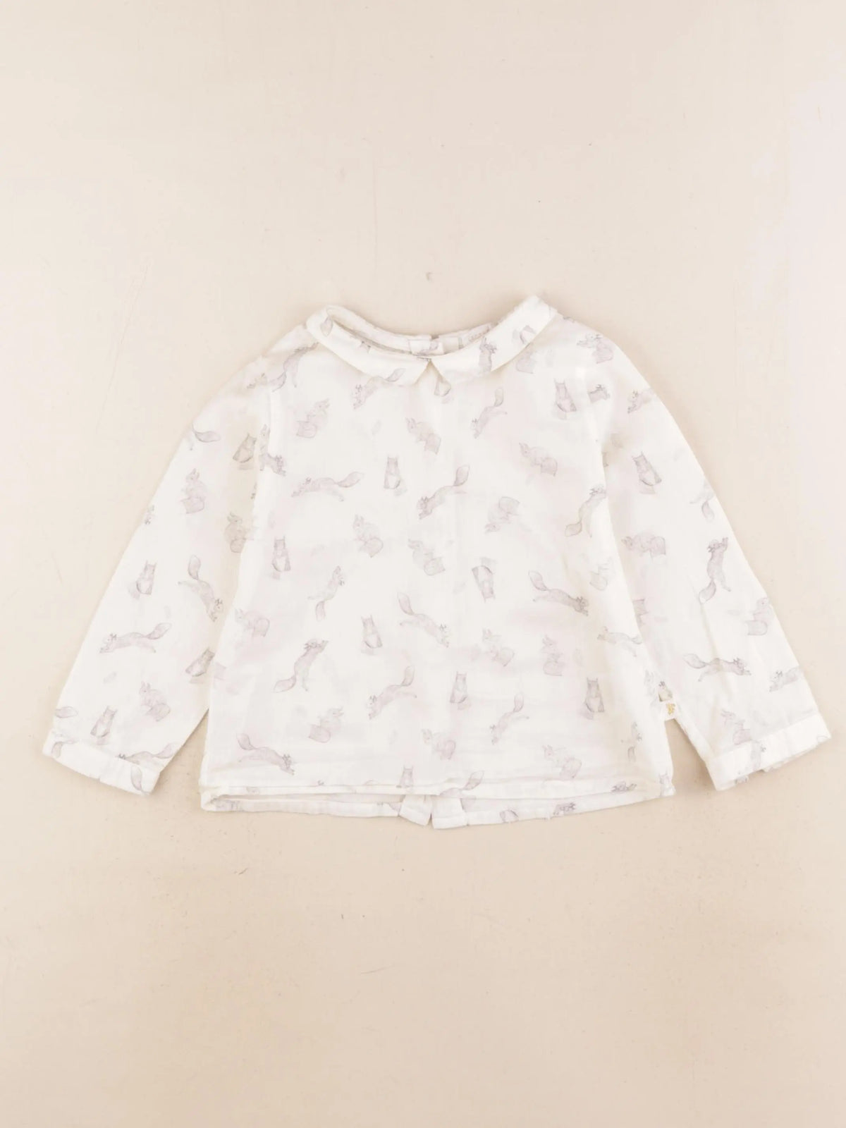 Les Enfantines - chemise beige - 24 mois