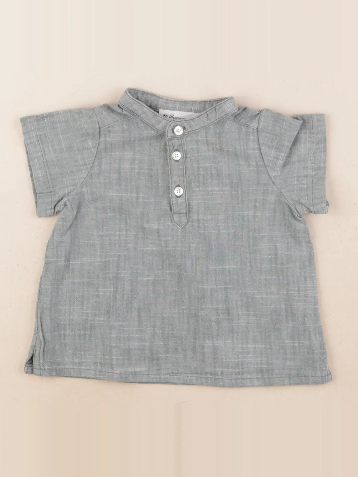 Bonpoint - chemise vert - 12 mois