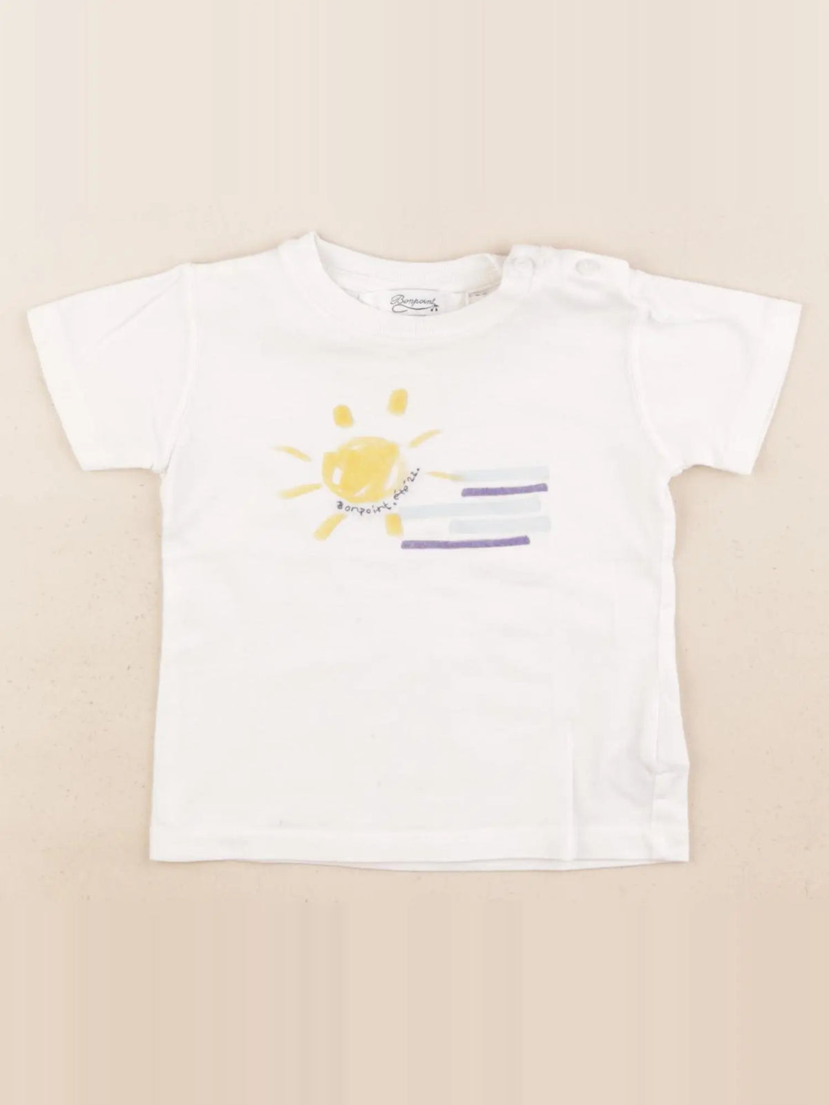 Bonpoint - tee-shirt blanc - 6 mois