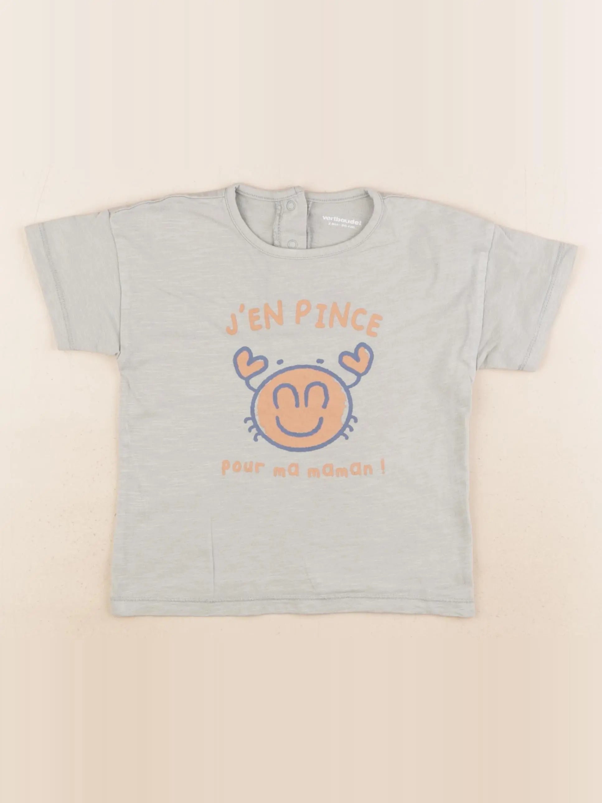 Vertbaudet - tee-shirt vert - 2 ans