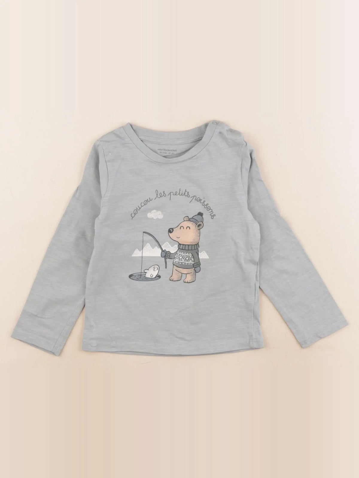 Vertbaudet - tee-shirt vert - 36 mois