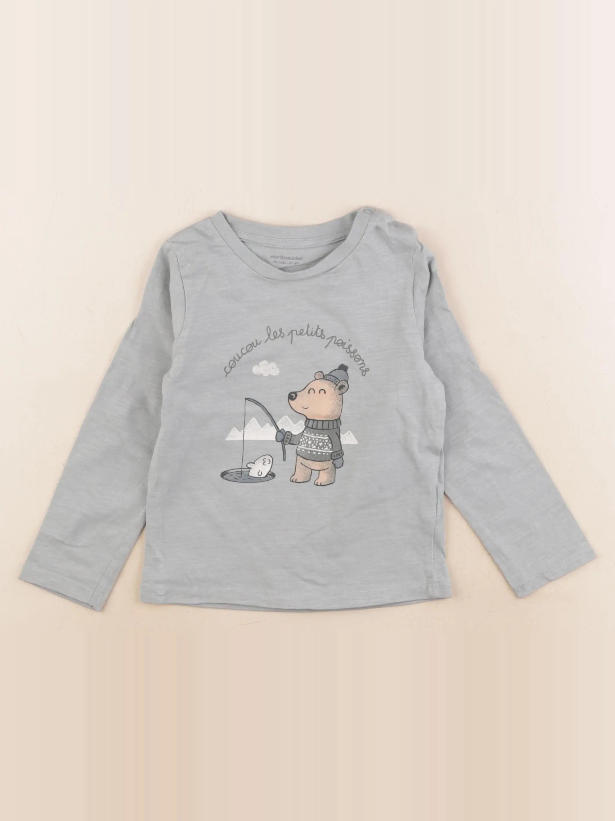 Vertbaudet - tee-shirt vert - 36 mois