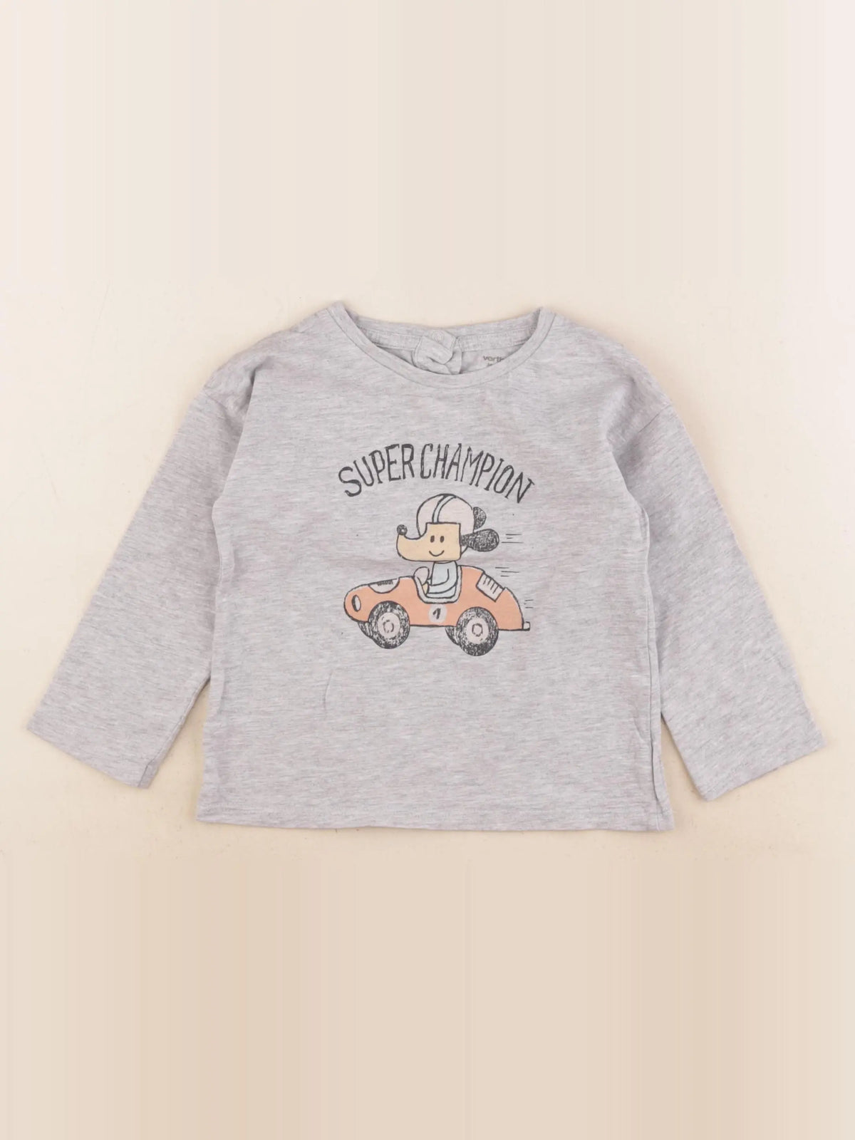 Vertbaudet - tee-shirt gris - 36 mois
